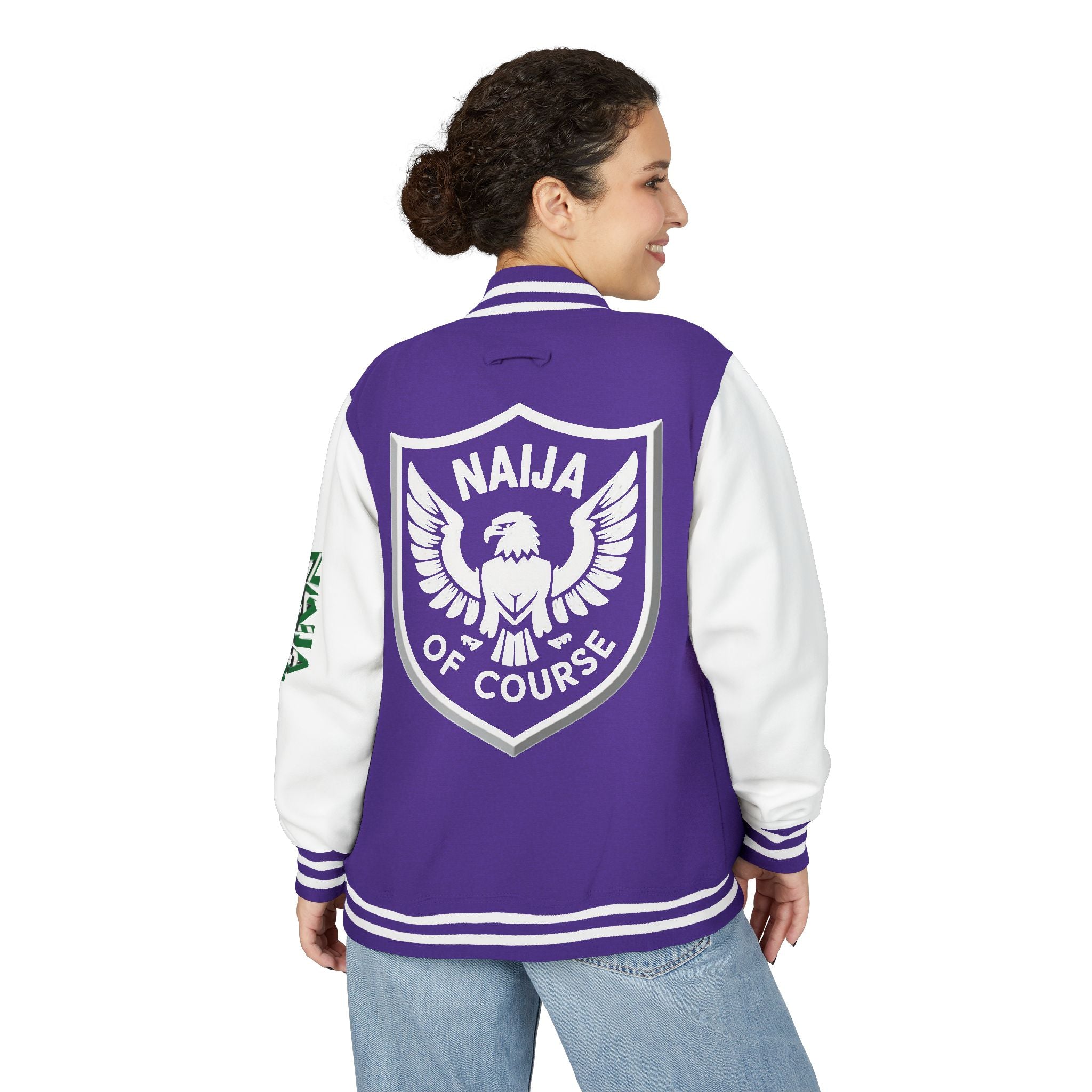 Naija of Course, Unisex Letterman Jacket