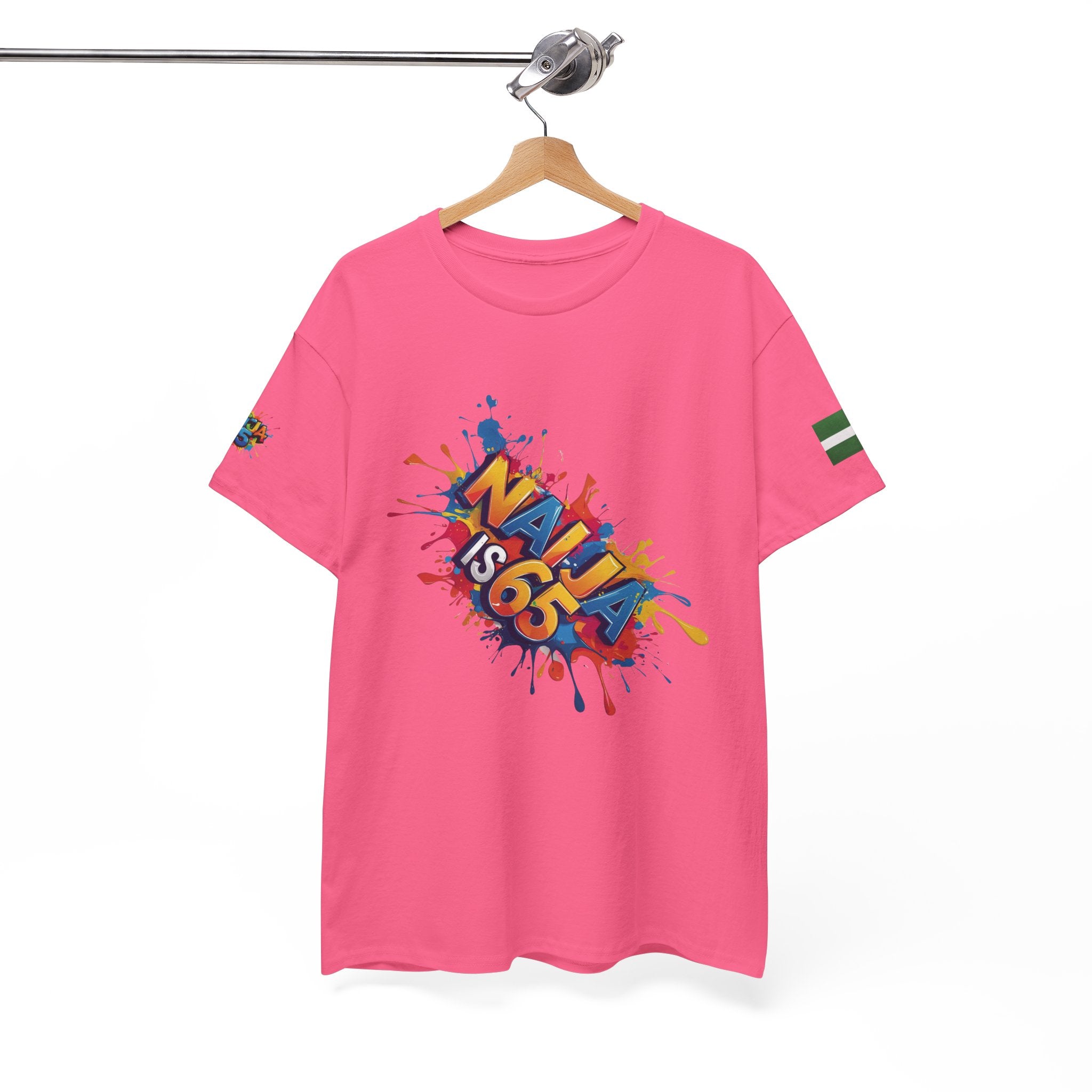 Naija is 65, INDEPENDENCE, Unisex, Cotton T-shirt