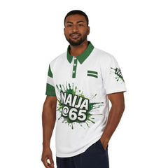 Naija At 65 Independence Day, Unisex Polo Shirt