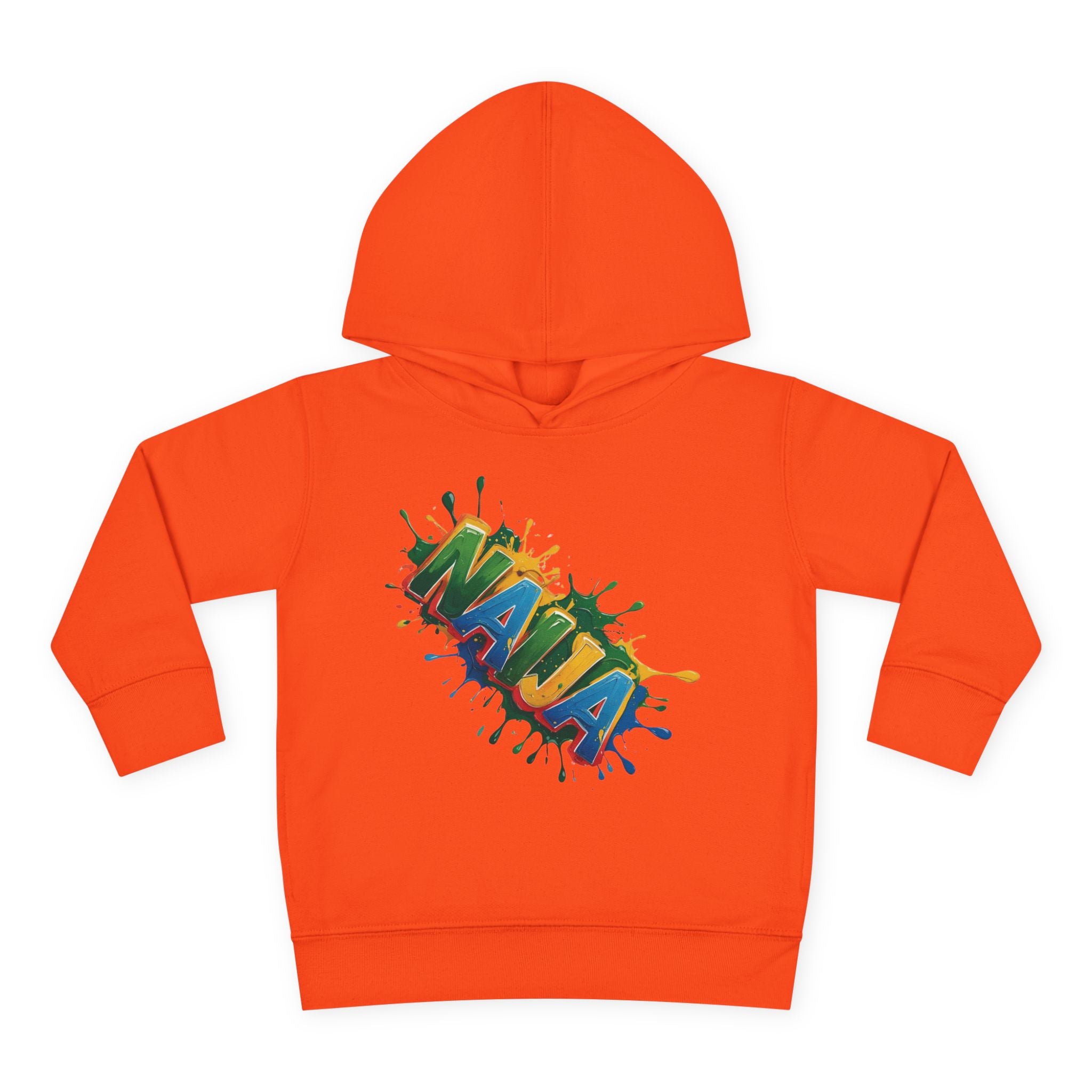 Naija No Silver Spoons, Just send Crypto Orange Toddler Pullover Fleece Hoodie - Naija Of Course streetwear fashion