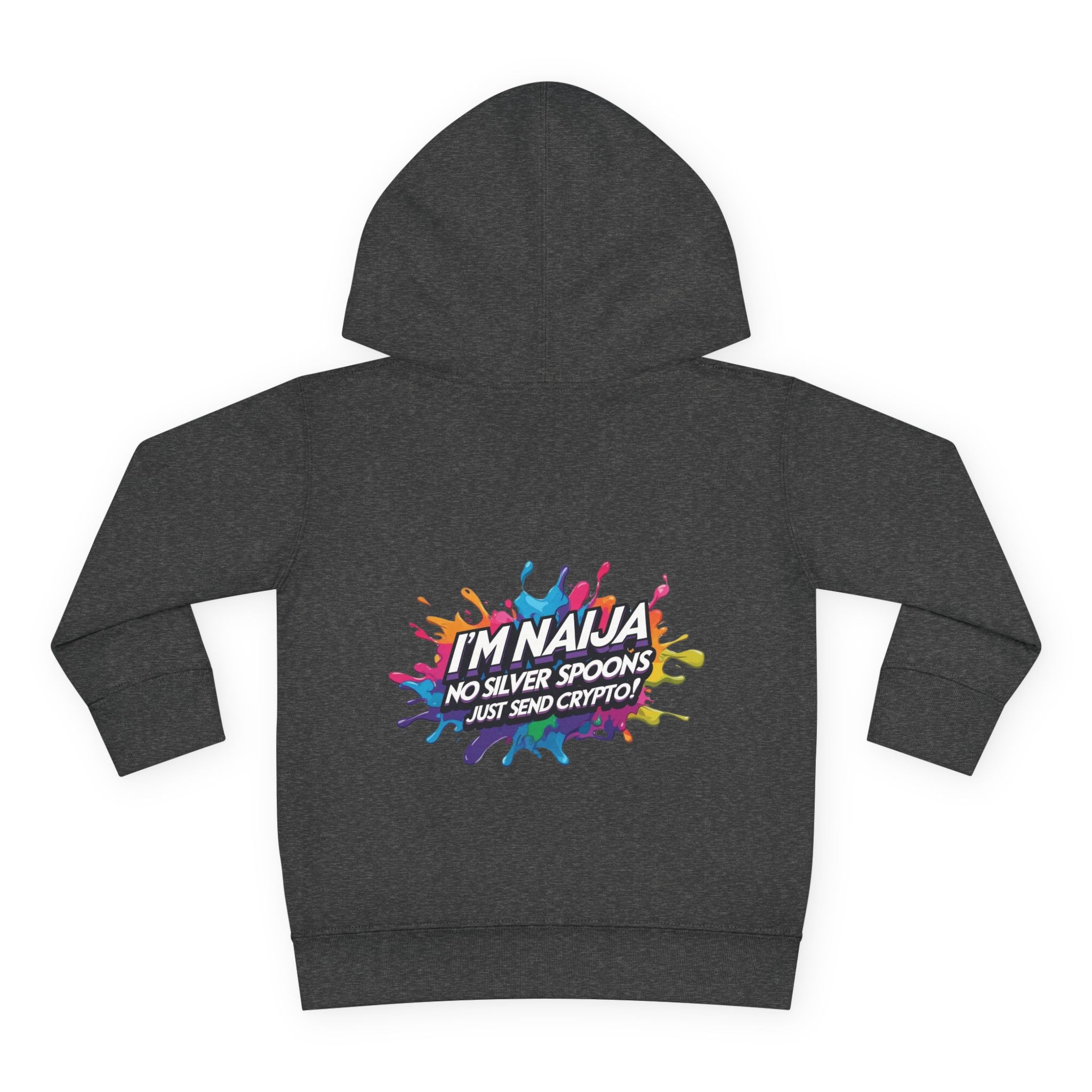Naija No Silver Spoons, Just send Crypto Toddler Pullover Fleece Hoodie