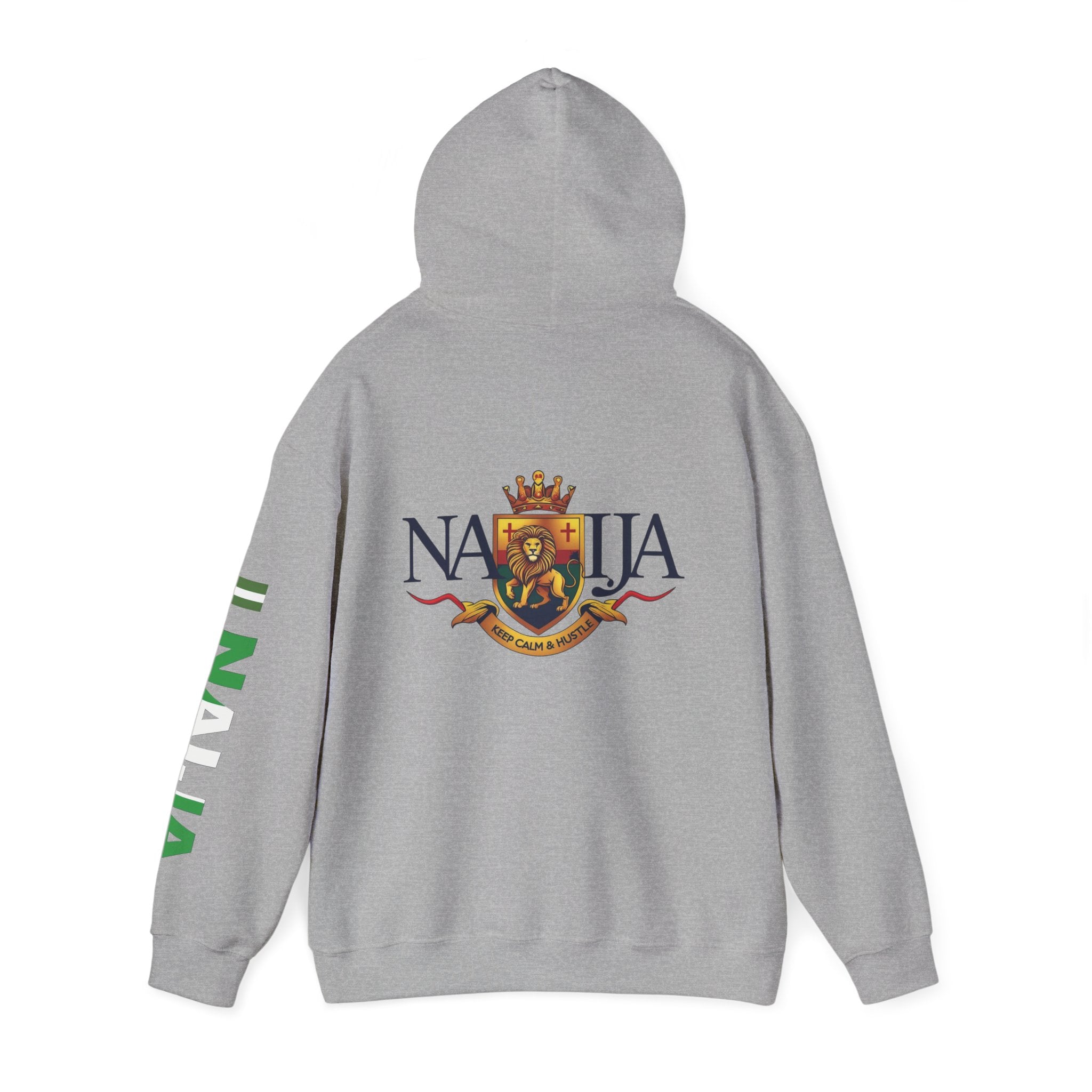 Nigeria-Naija, Keep Calm & Hustle, Hoodie.