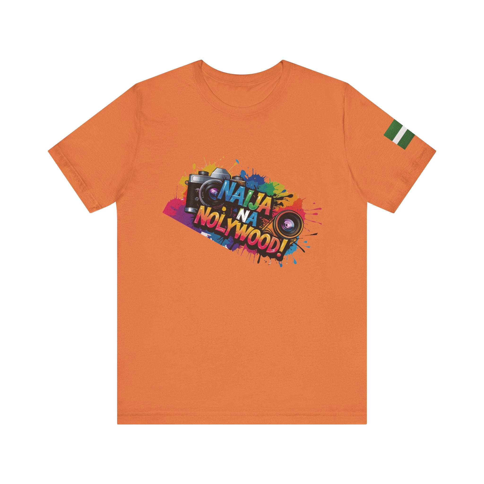 Naija Na Nollywood Unisex T-shirt - Naija Of Course Fashion, orange