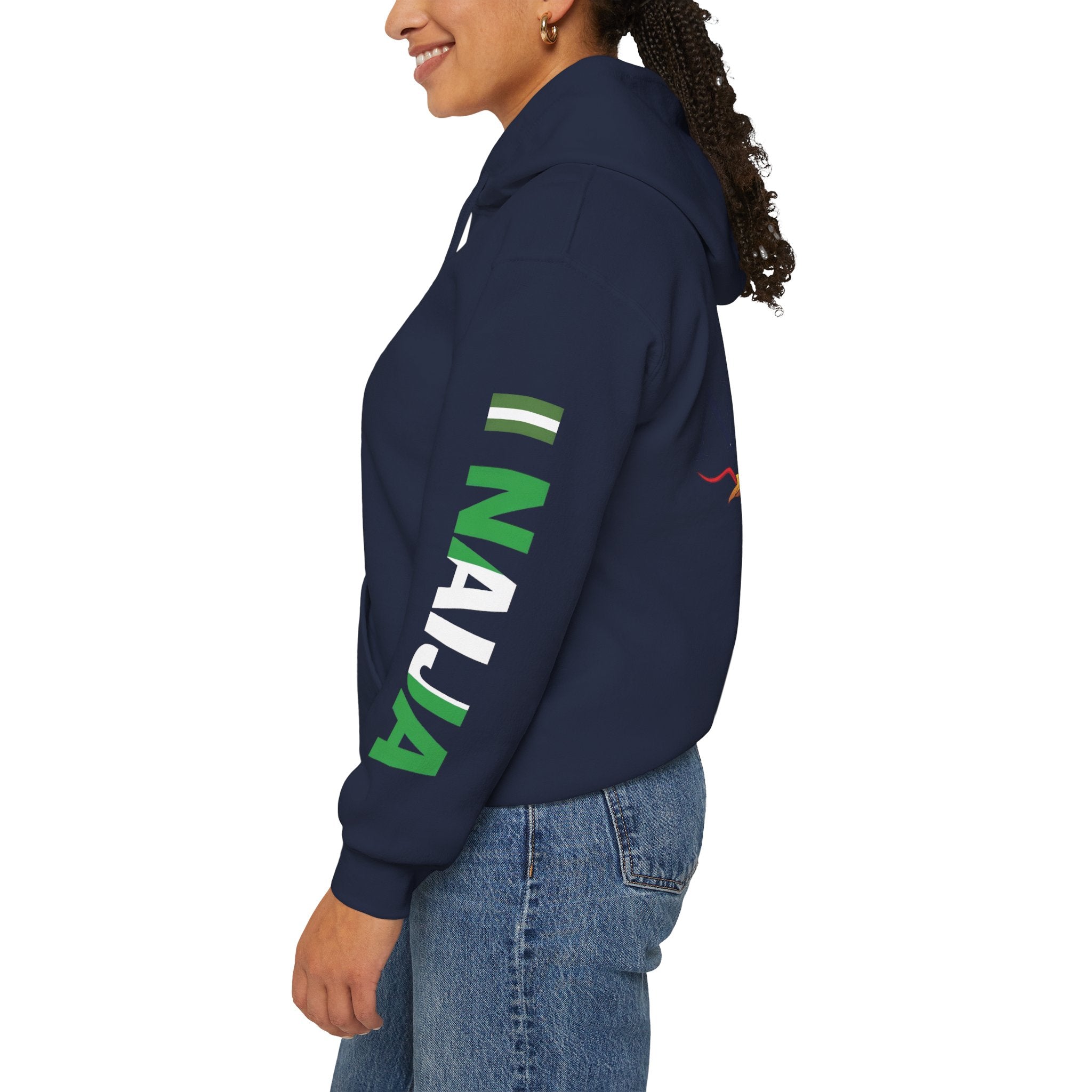 Nigeria-Naija, Keep Calm & Hustle, Hoodie.