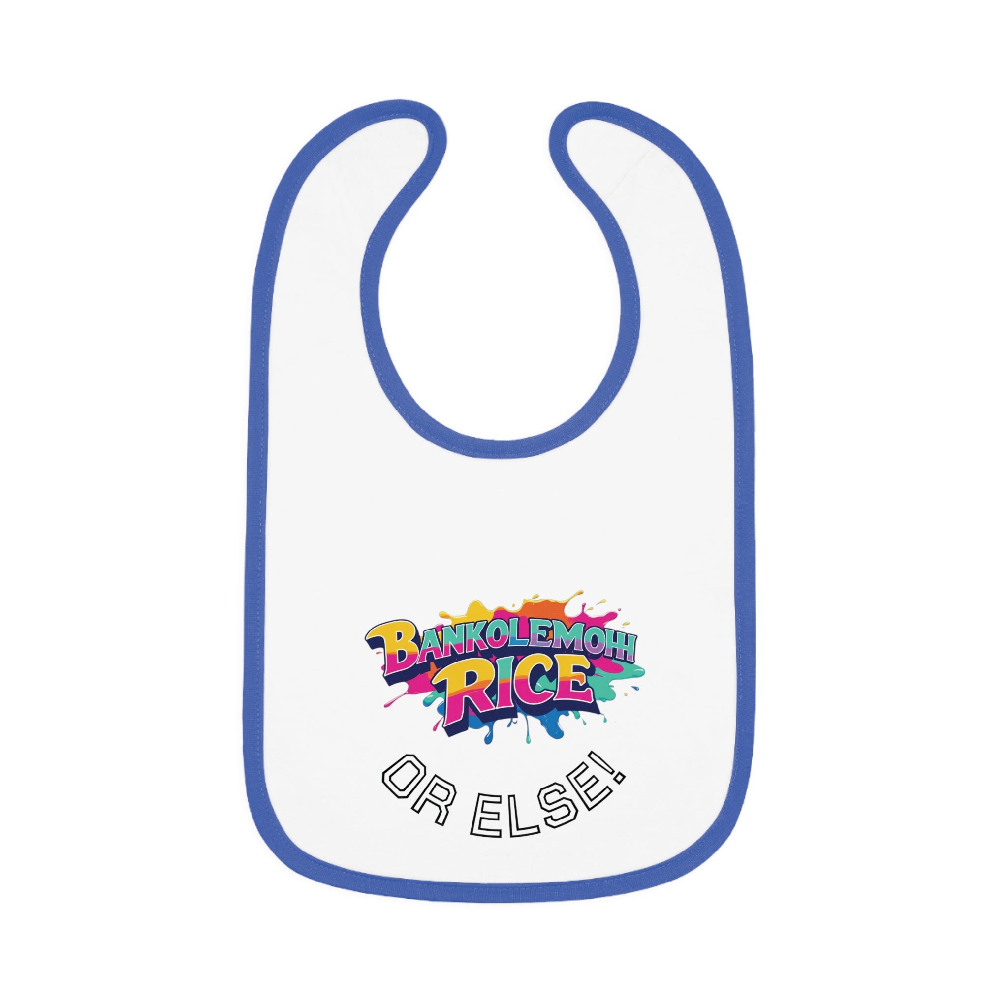 Bankolemoh rice or else, Baby Contrast Trim Jersey Bib