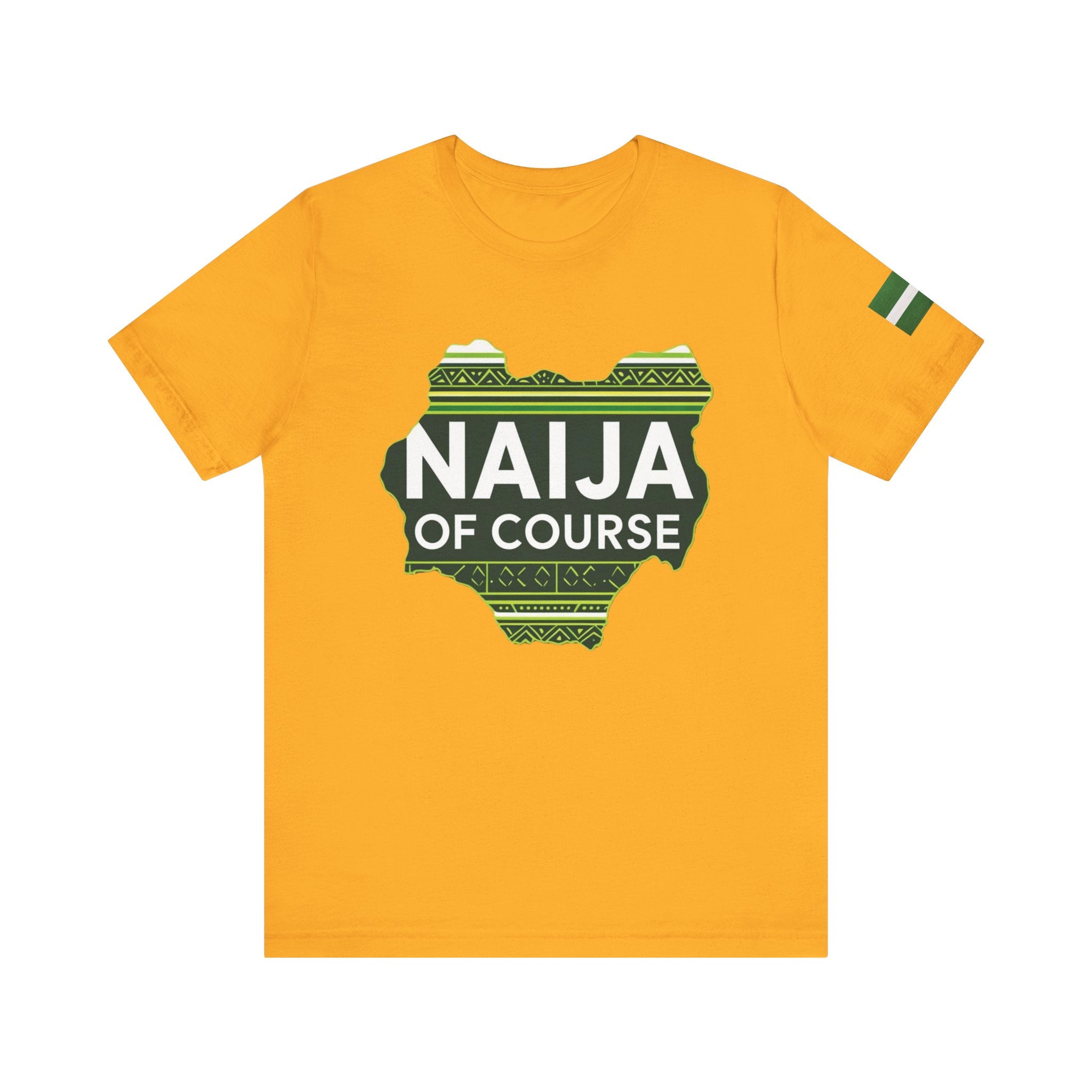Naija, Streetwear, Nigeria, Urban Fashion, Naija Of Course- Mustard T-shirt