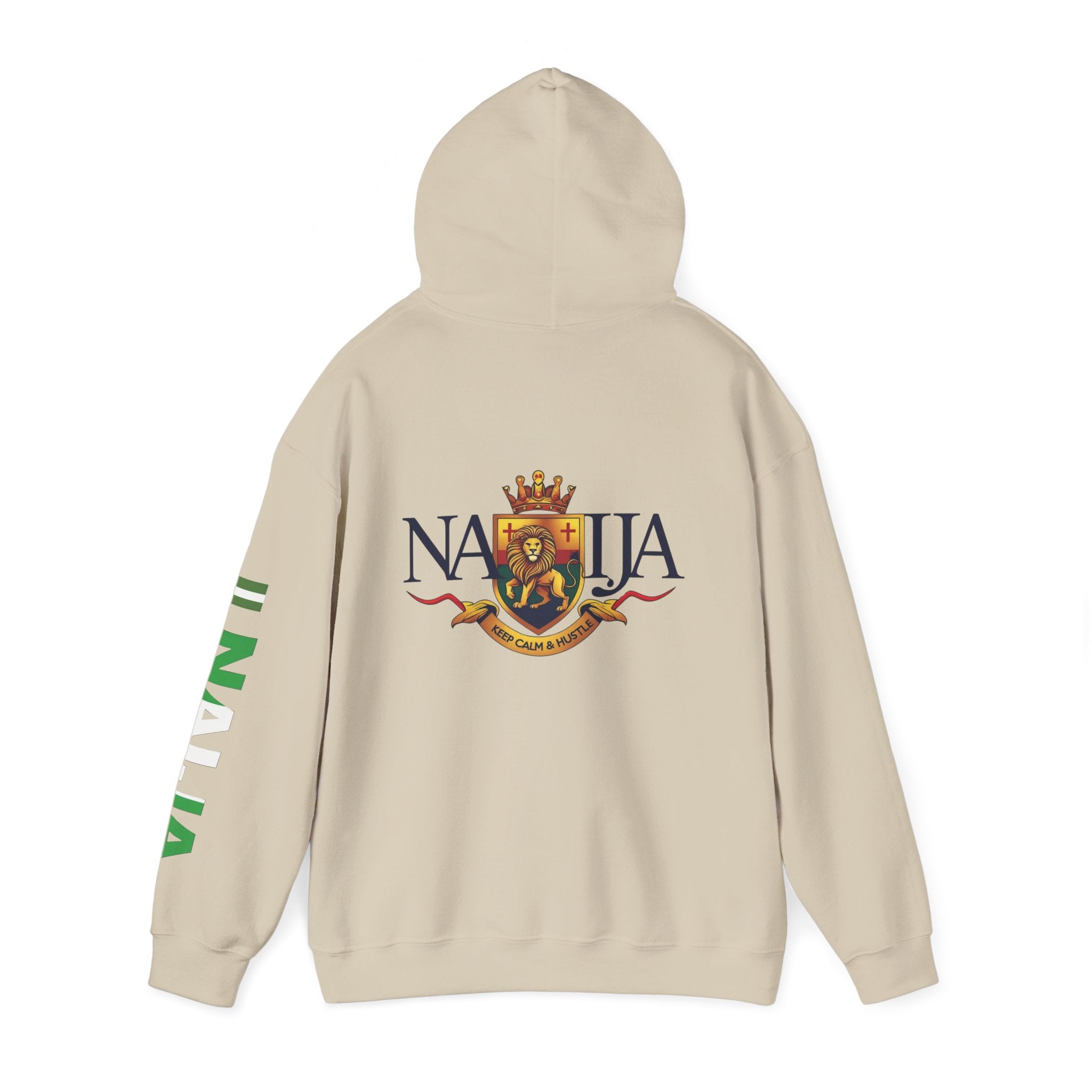 Nigeria-Naija, Keep Calm & Hustle, Hoodie.