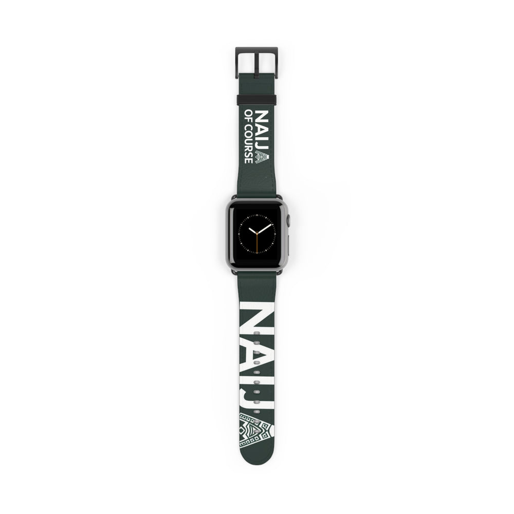 Niaja Of Course Motif, Watch Band for Apple Watch, Wrist 38-41mm - Naija Of Course Fashion