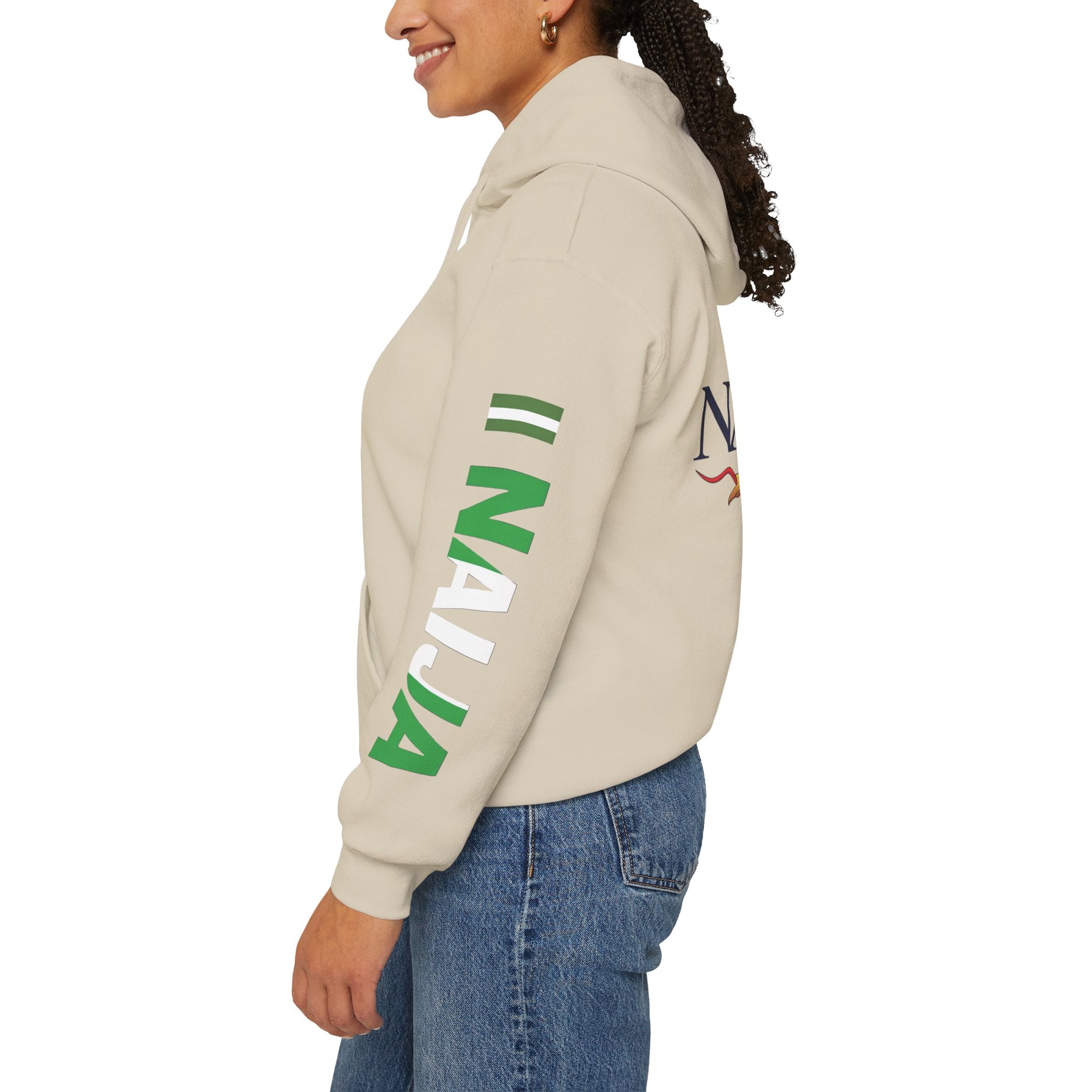 Nigeria-Naija, Keep Calm & Hustle, Hoodie.