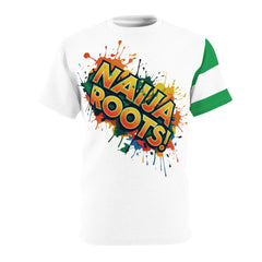 Naija Roots Unisex, White Stitching T-Shirt - Naija Of Course streetwear fashion