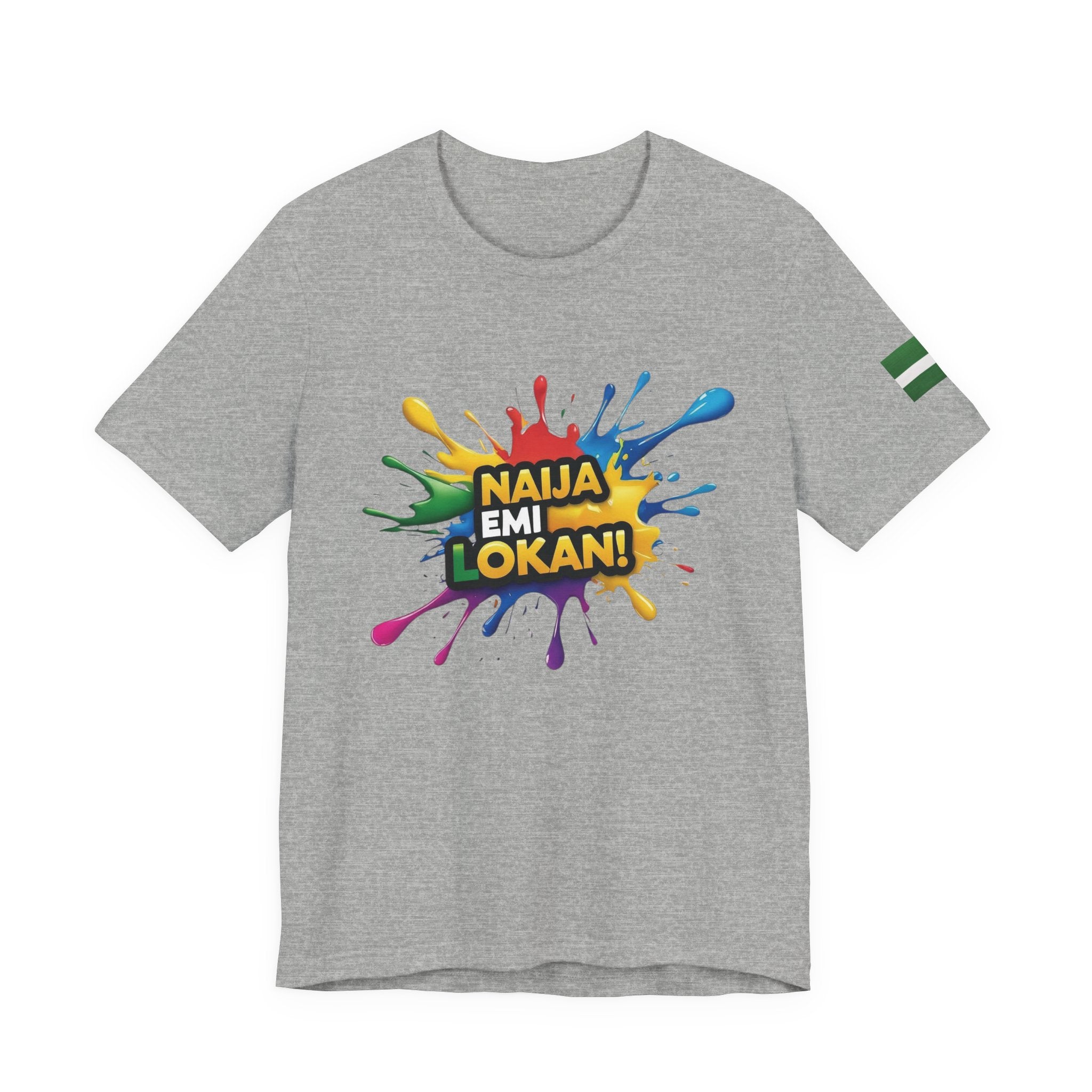 Naija, Emi Lokan,  'It's My Turn,' Grey Unisex T-shirt - Nigerian streetwear fashion from Naija Of Course