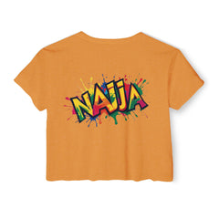Naija Life, Cotton cropped women's T-shirt