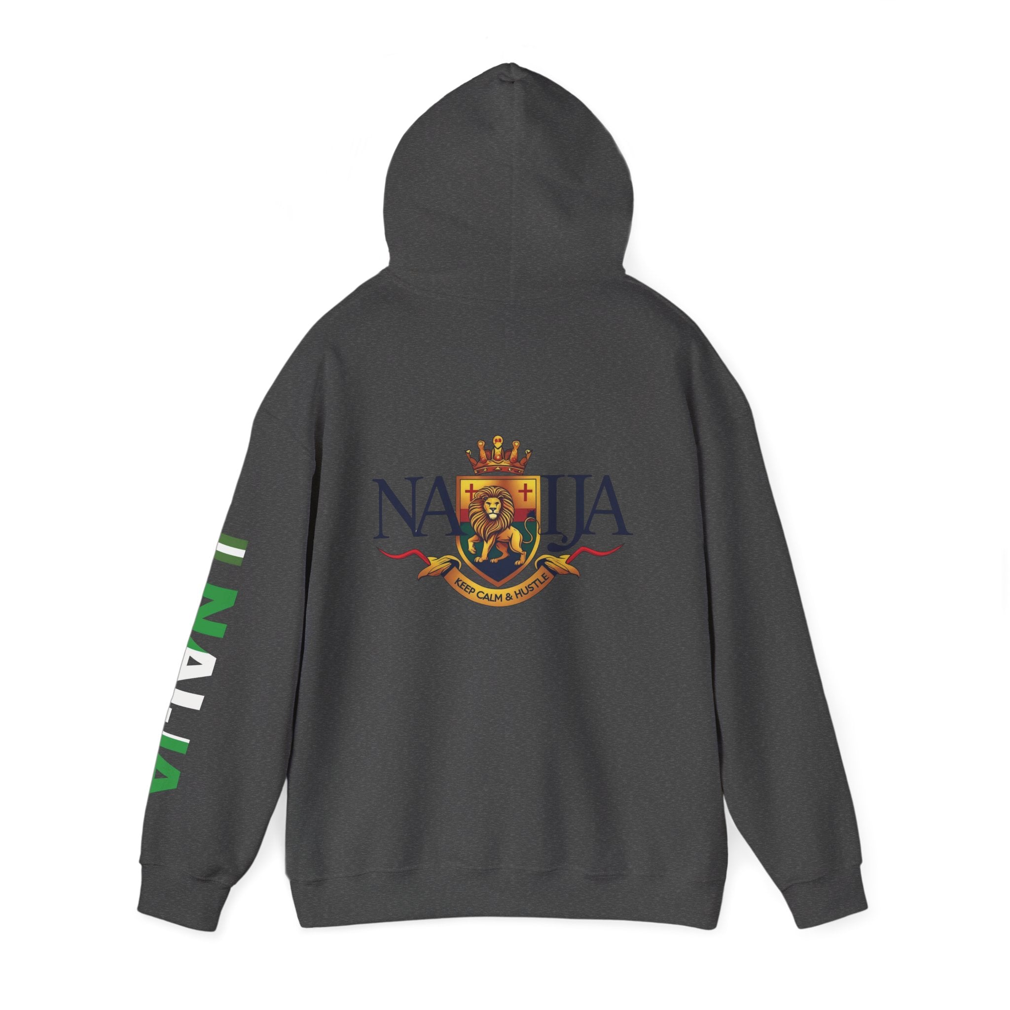 Nigeria-Naija, Keep Calm & Hustle, Hoodie.