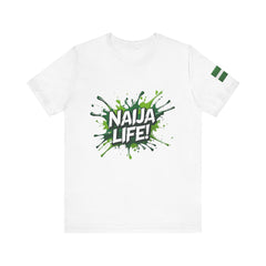 Naija Life Unisex White T-shirt - Nigerian streetwear fashion from Naija Of Course