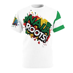 Naija- Roots Unisex White Stitching, T-shirt - Naija Of Course streetwear fashion