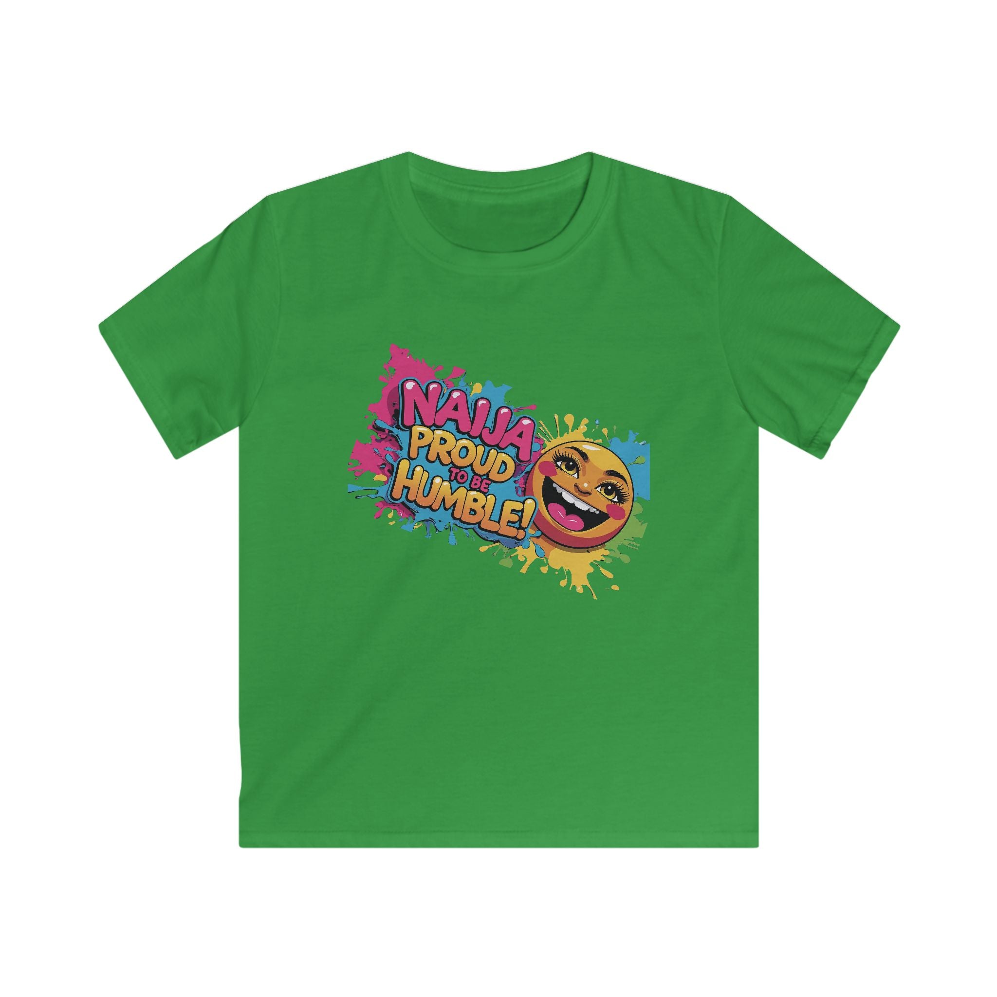 Naija Proud To Be Humble, Kids Unisex T-shirt - Naija Of Course Fashion, green