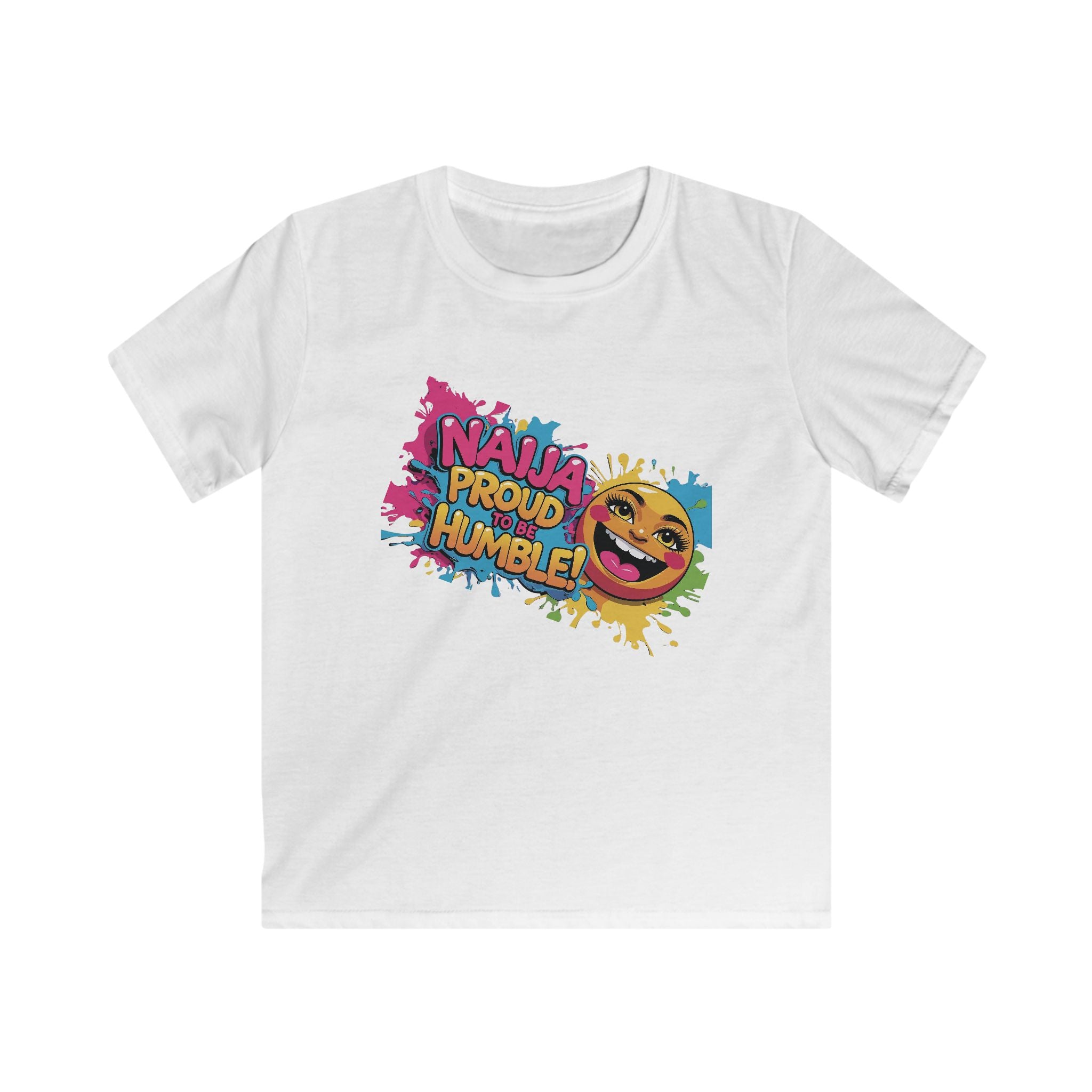 Naija Proud To Be Humble, Kids Unisex T-shirt - Naija Of Course Fashion, white