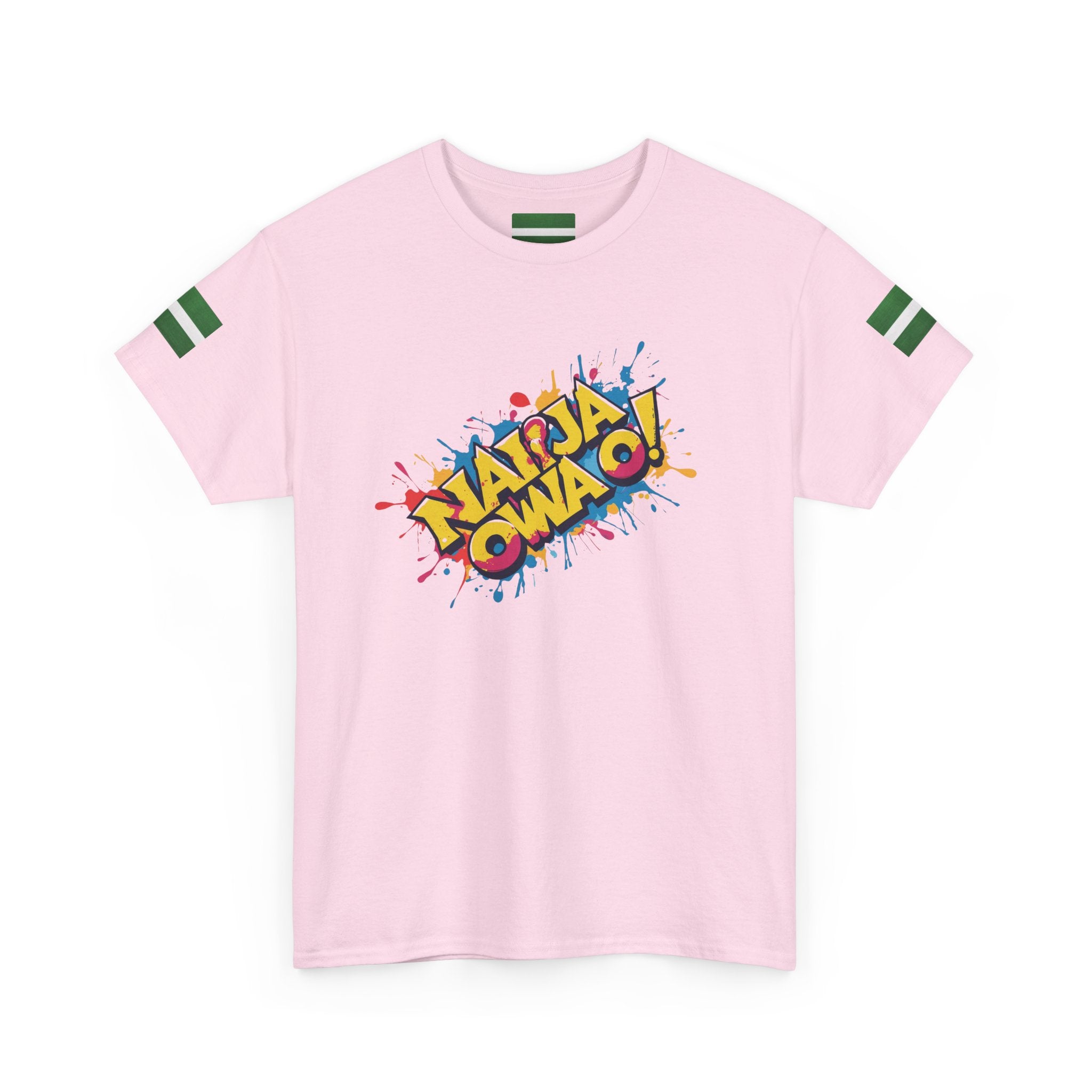 Naija Owa O, Unisex, Pink Cotton T-shirt- Nigerian streetwear fashion from Naija Of Course