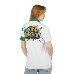 Made In Las GIDI, Naija 65th Independence Day, Unisex Polo Shirt - Naija Of Course streetwear fashion