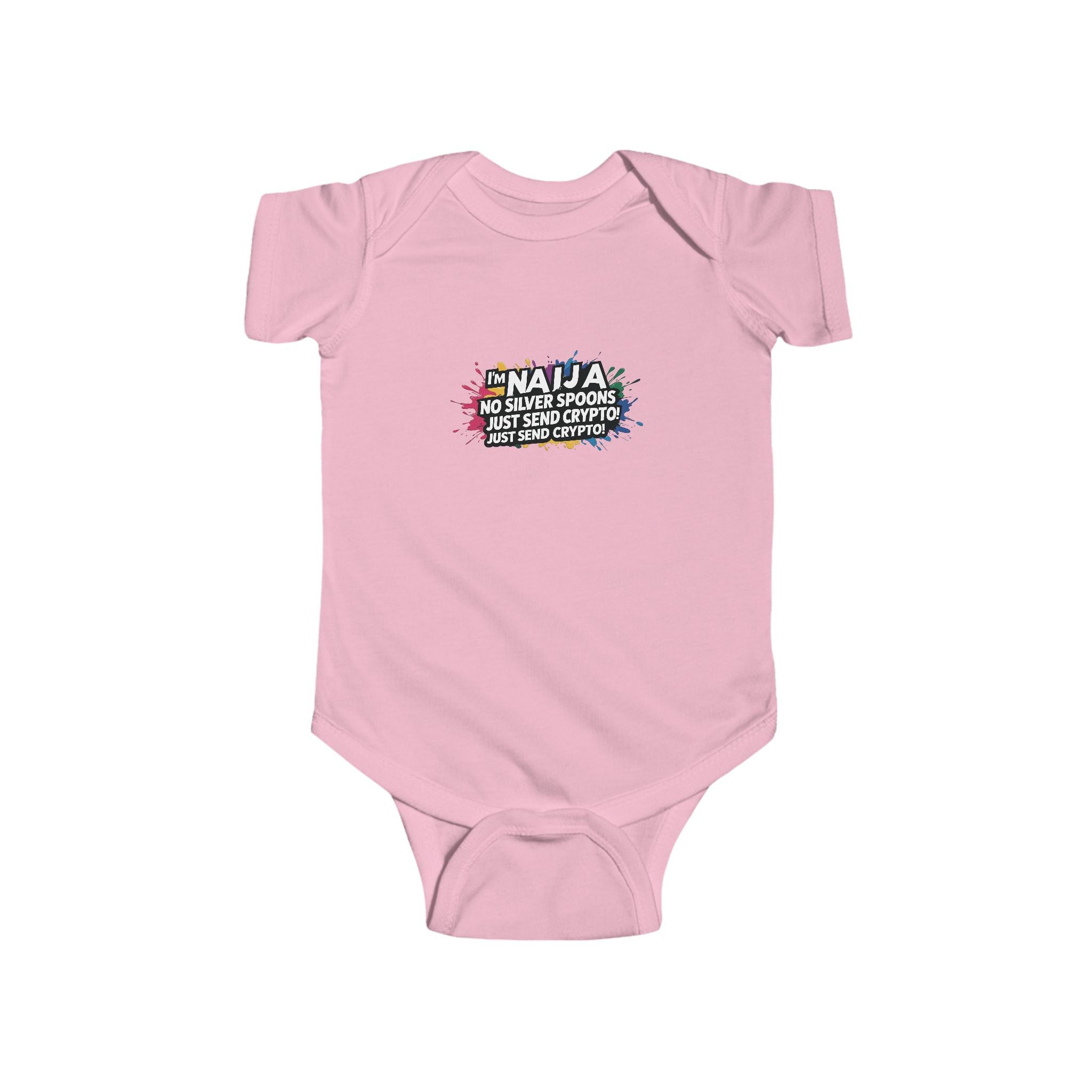Naija, No Silver Spoon, Just Send Crypto, Baby body suit