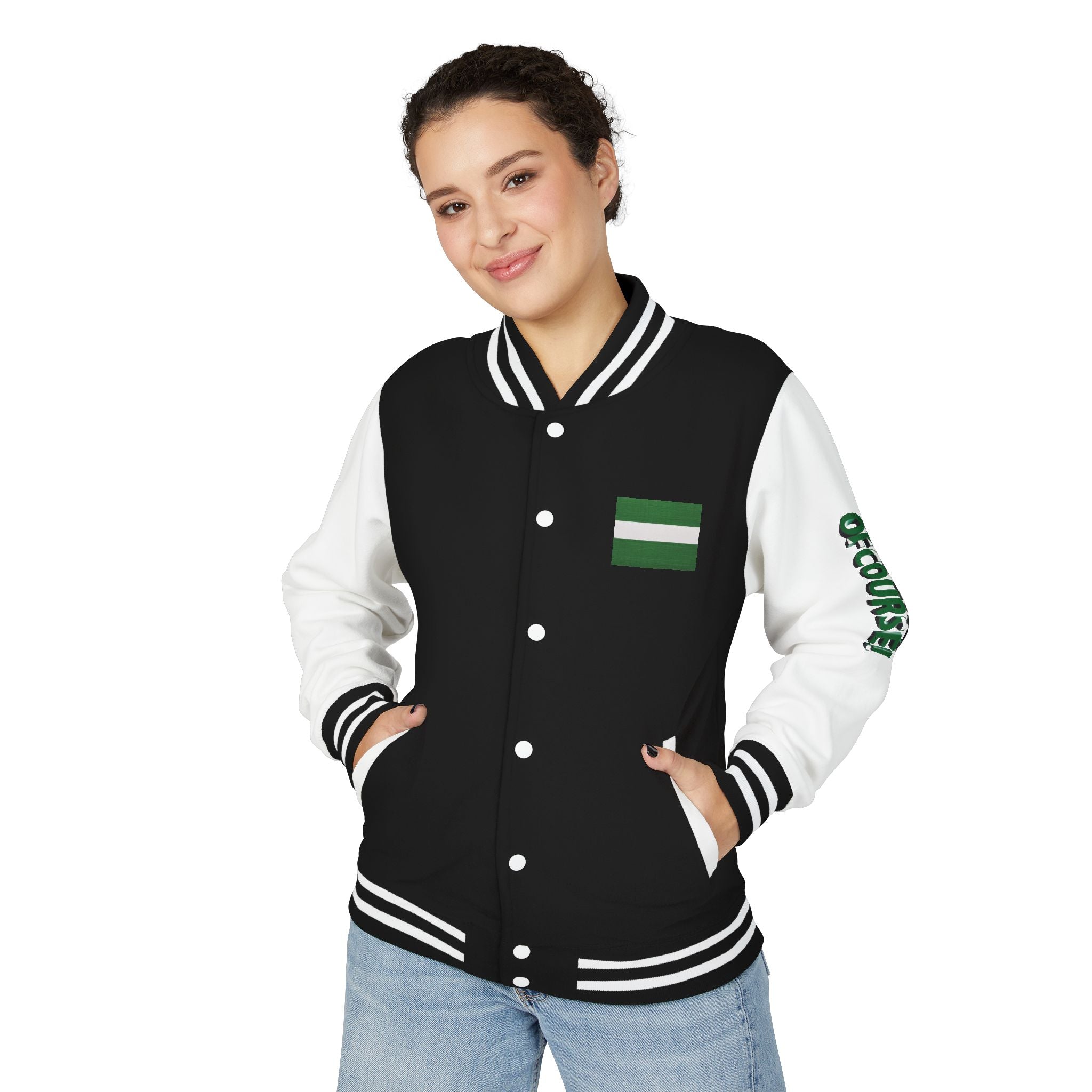 Naija of Course, Unisex Letterman Jacket