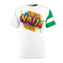 Naija 65th, Independence Day Black Stitching T-shirt Unisex - Naija Of Course streetwear fashion
