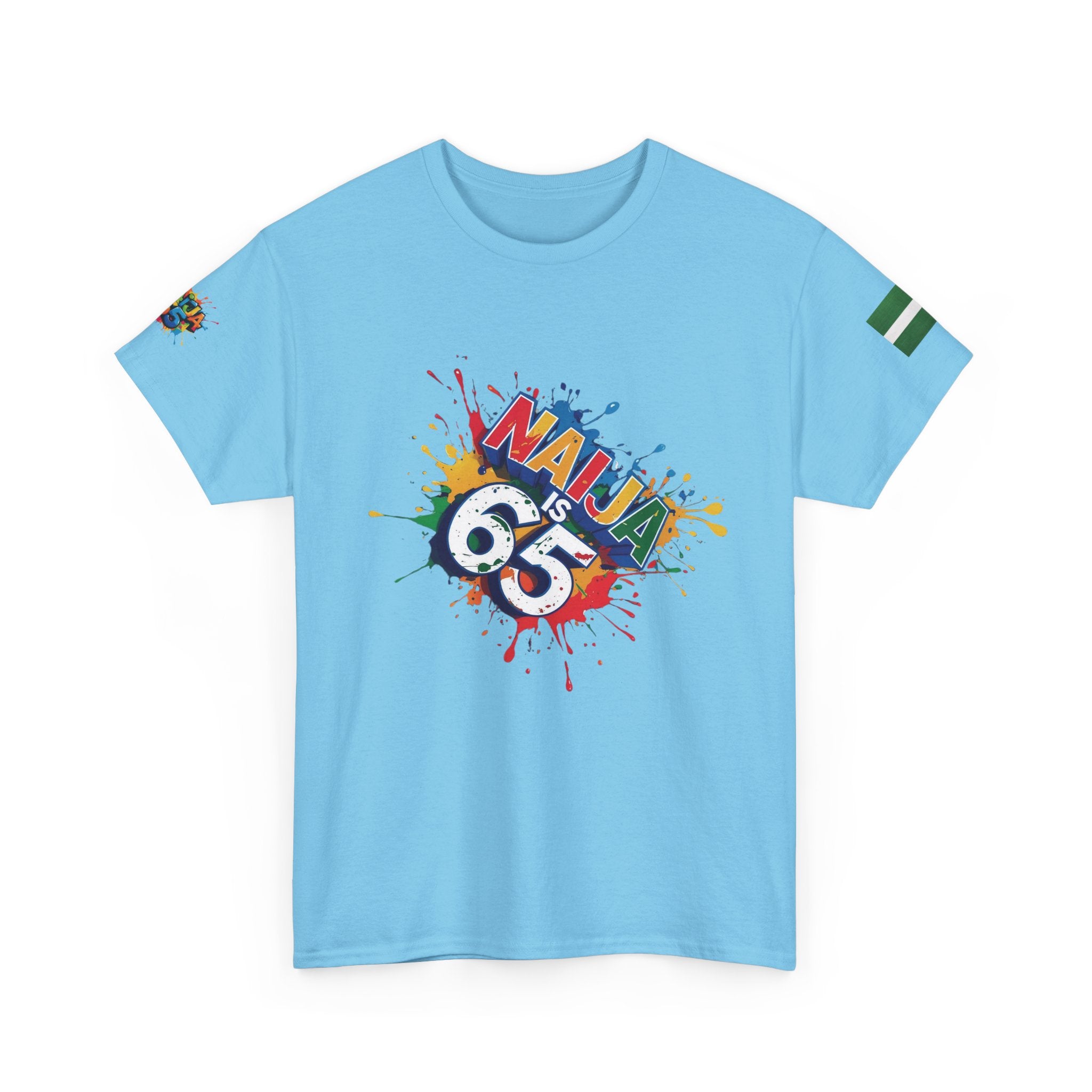 Naija is 65, INDEPENDENCE CELEBRATION  - Unisex Cotton T-shirt
