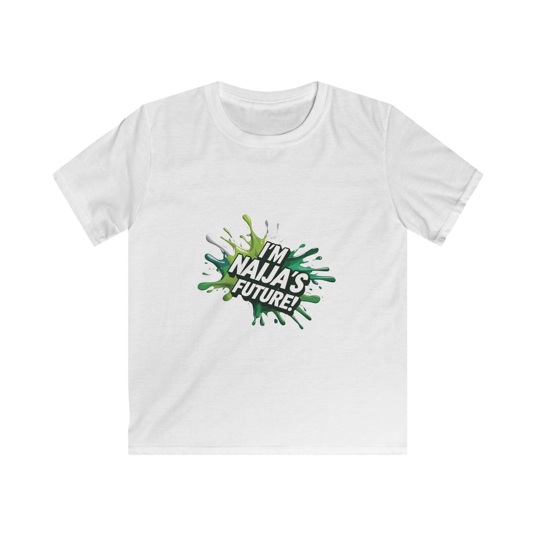 I’m Naija’s Future Kids White T-shirt with Nigerian slogan.