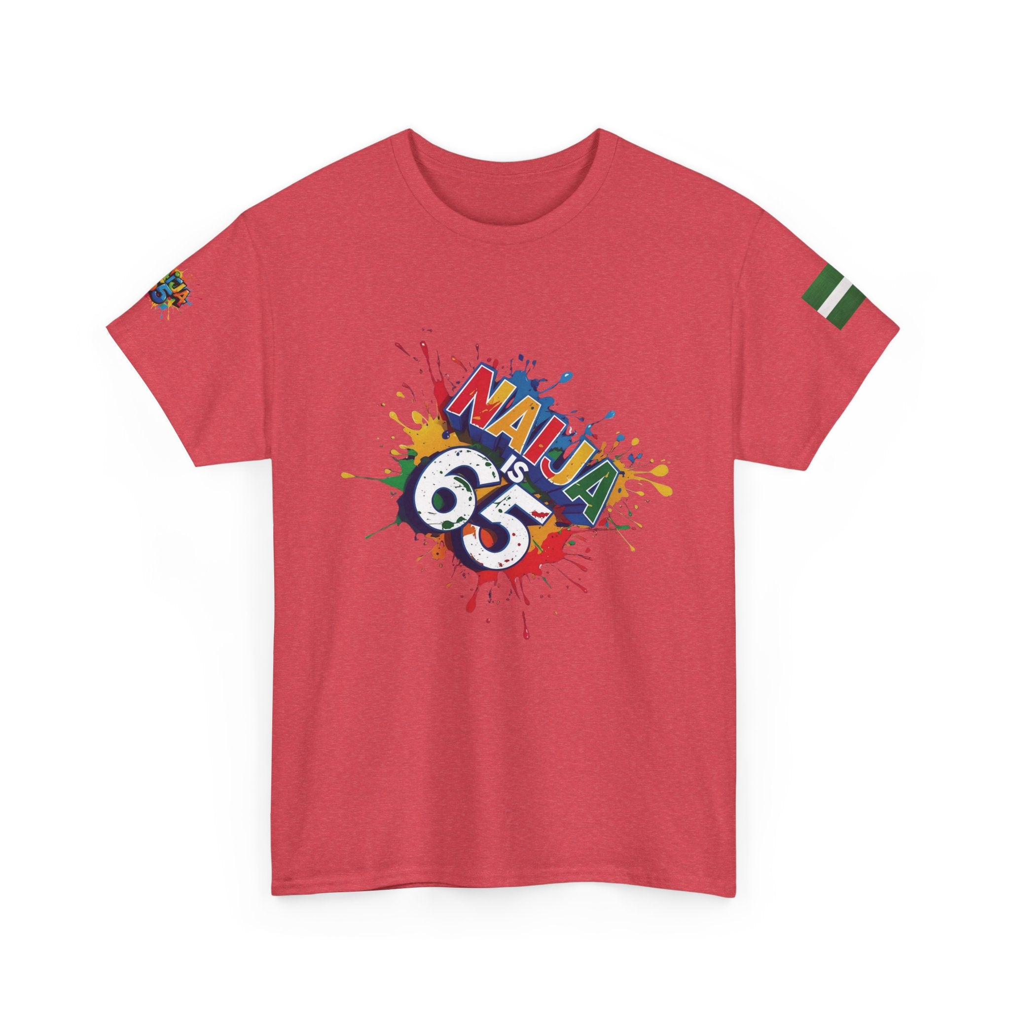 Naija is 65, INDEPENDENCE CELEBRATION  - Unisex Cotton T-shirt
