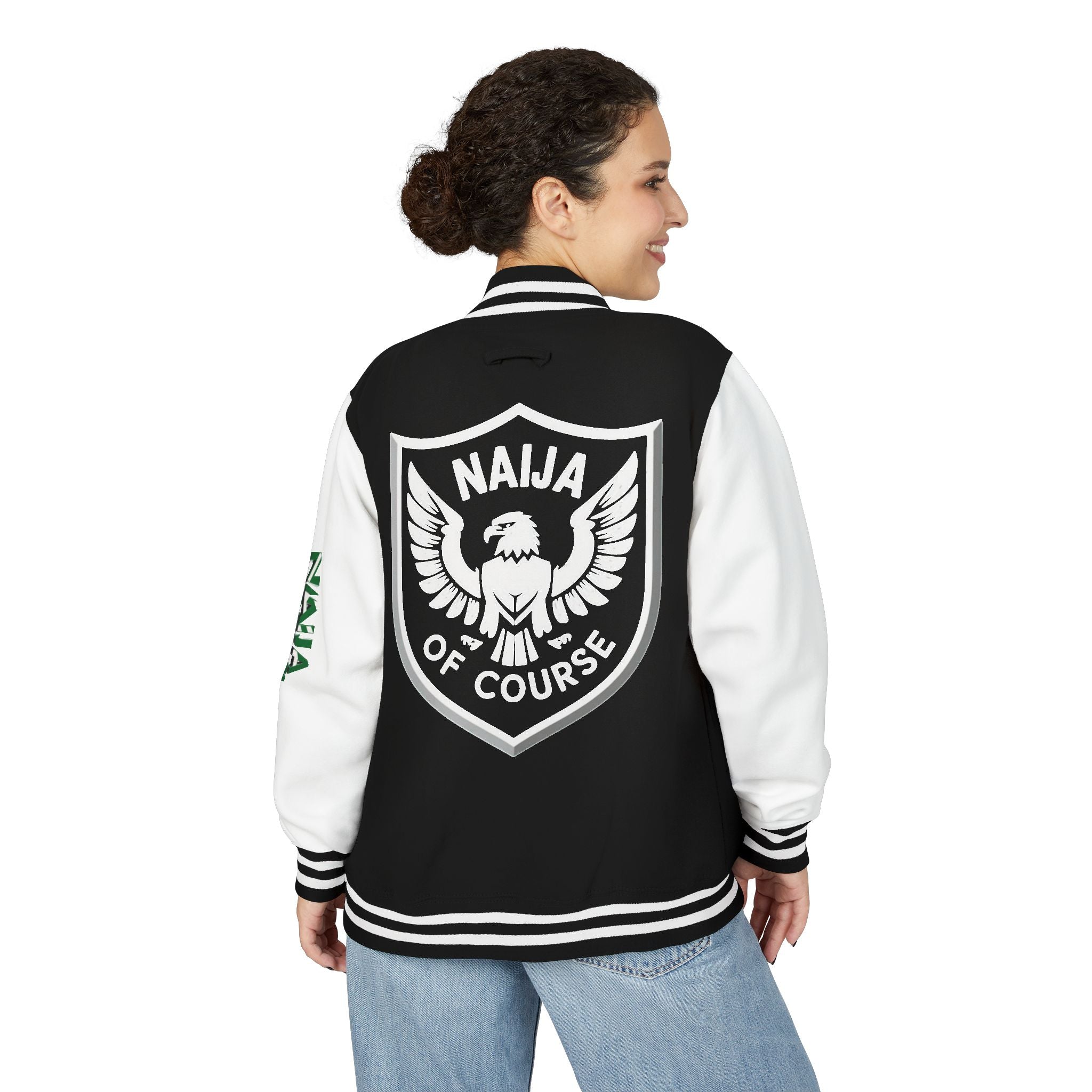 Naija of Course, Unisex Letterman Jacket