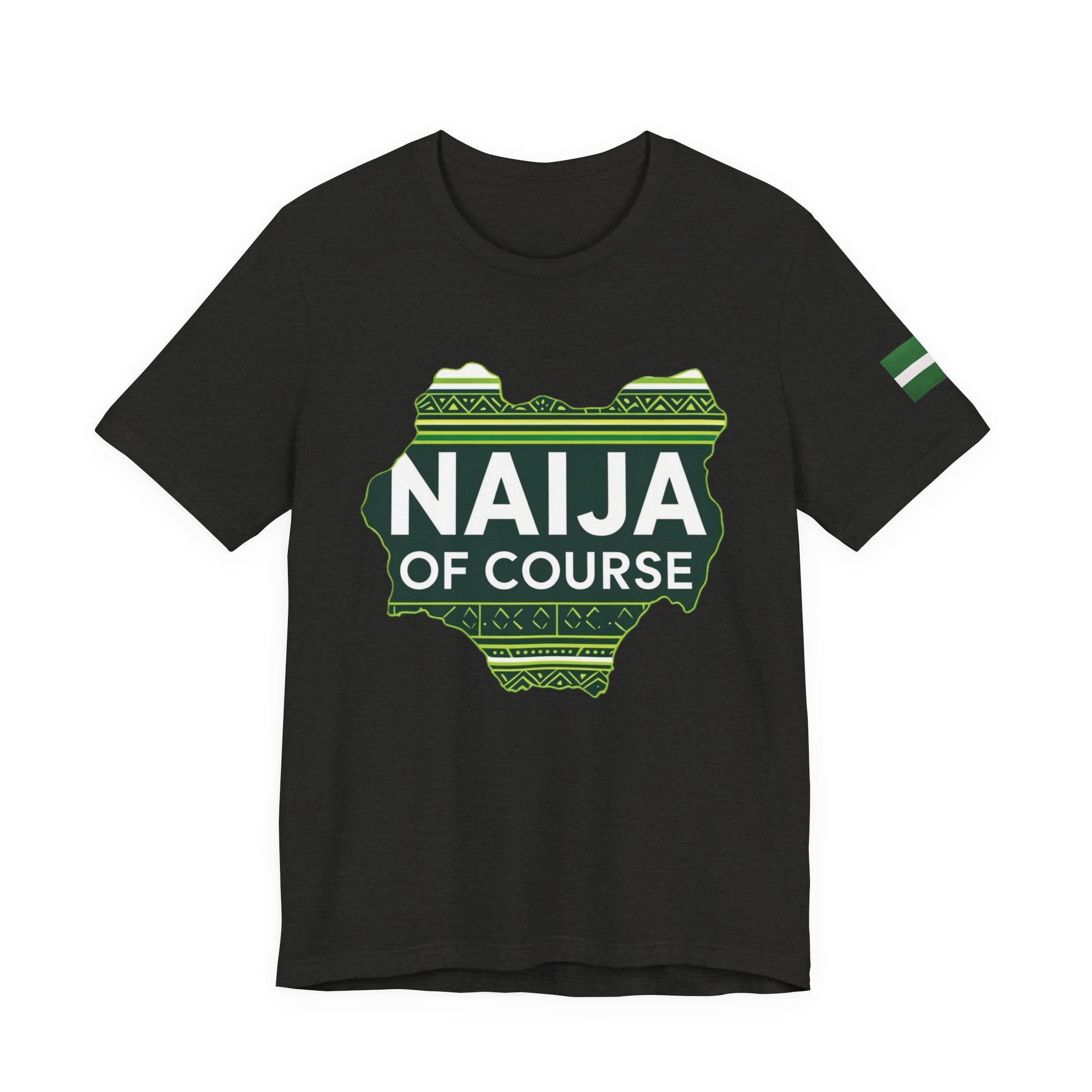Naija, Streetwear, Nigeria, Urban Fashion, Naija Of Course- Black T-shirt