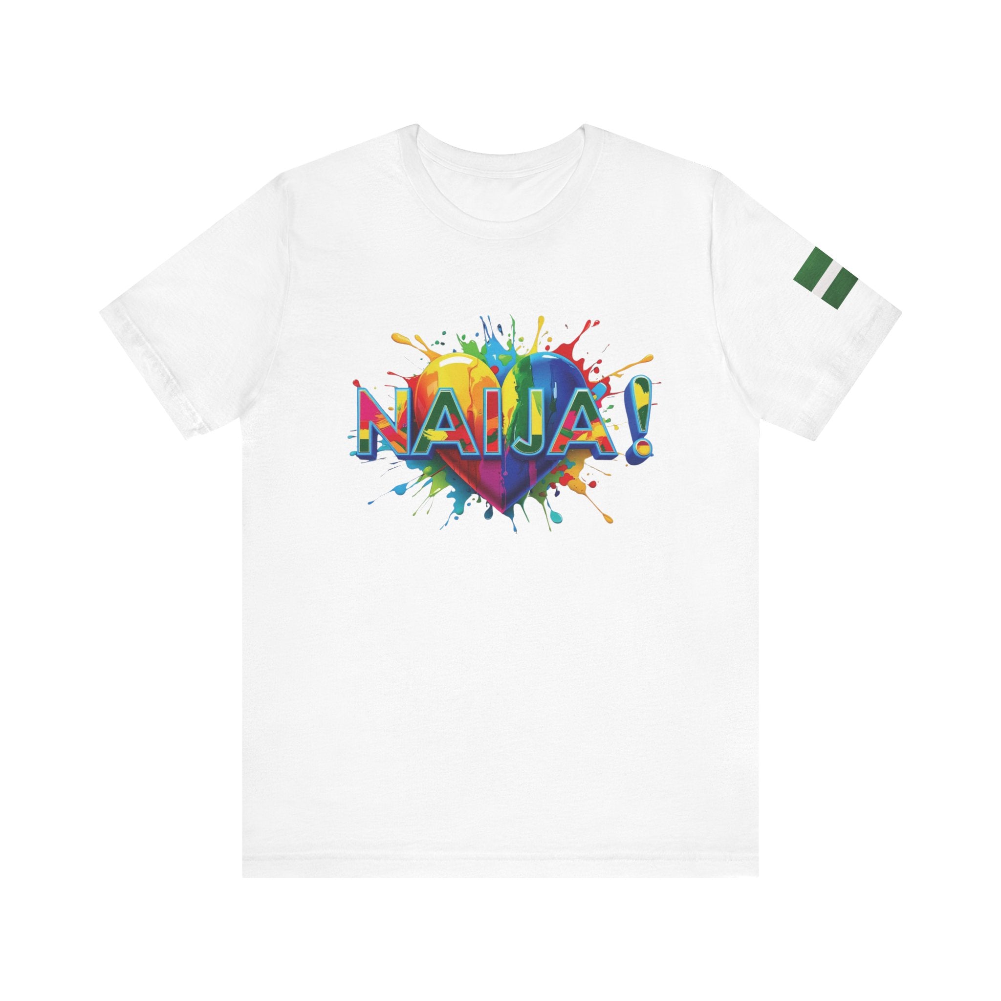 Naija Love, Unisex T-shirt - Naija Of Course Fashion, white T-shirt