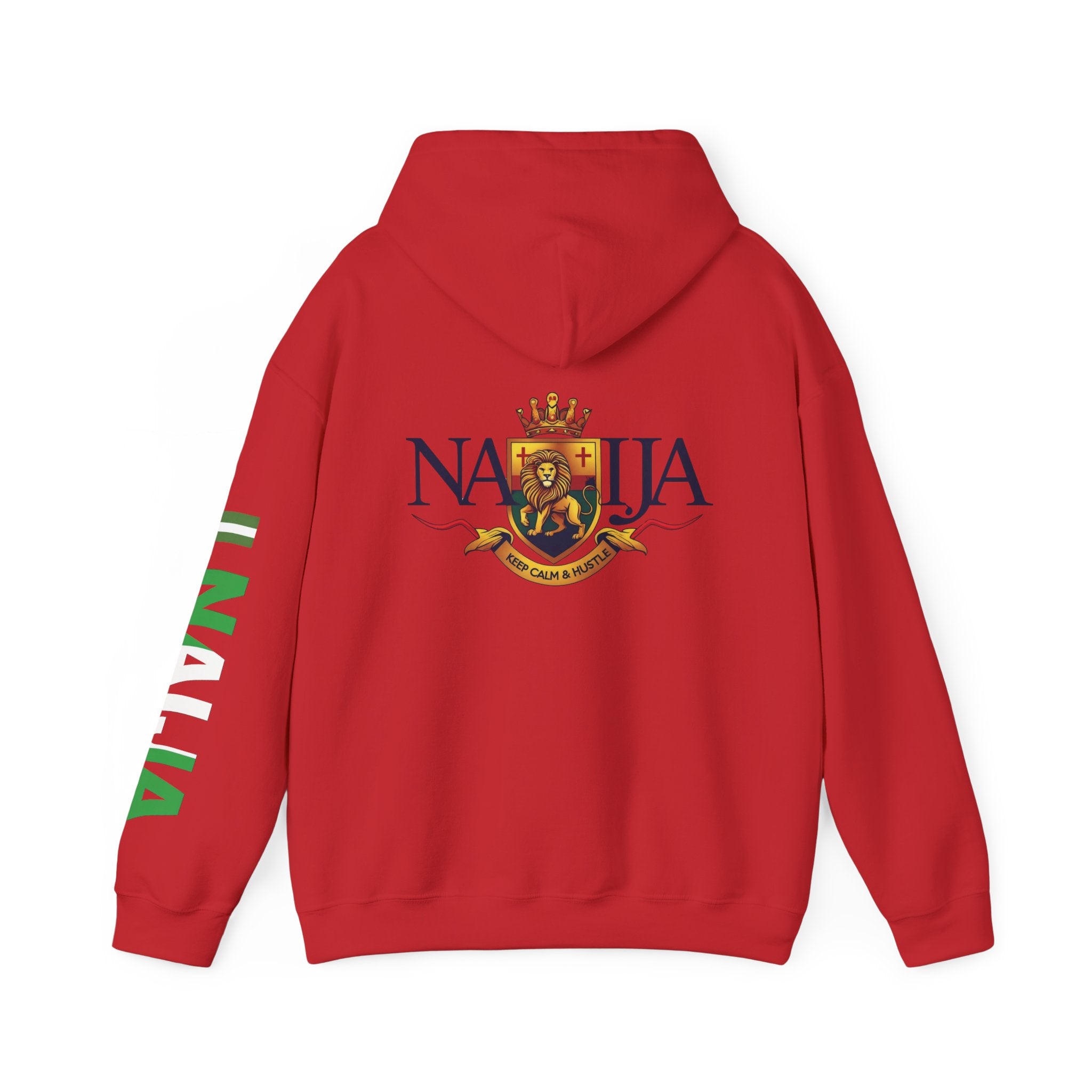 Nigeria-Naija, Keep Calm & Hustle, Hoodie.