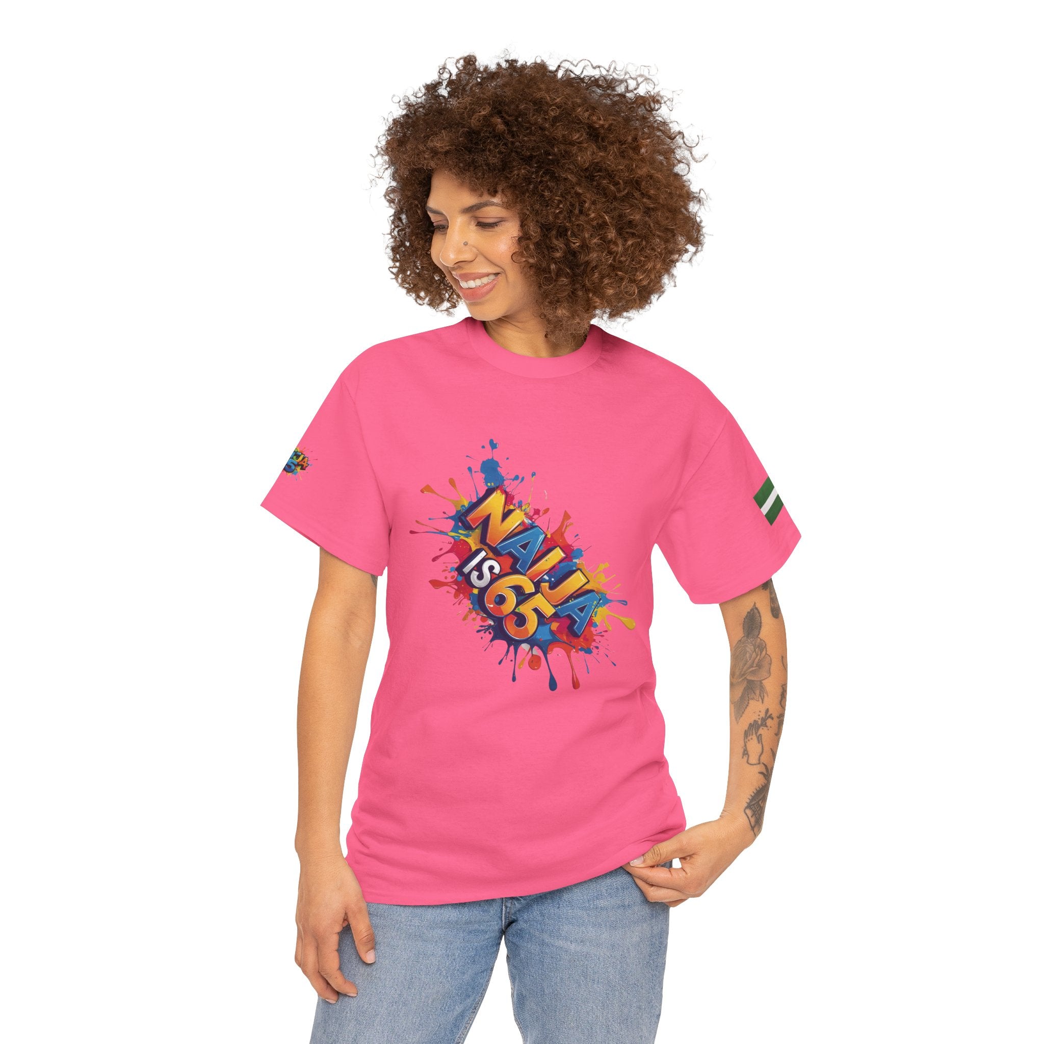 Naija is 65, INDEPENDENCE, Unisex, Cotton T-shirt