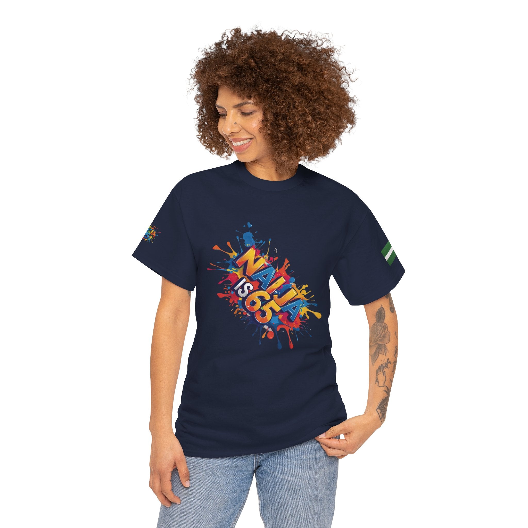 Naija is 65, INDEPENDENCE, Unisex, Cotton T-shirt