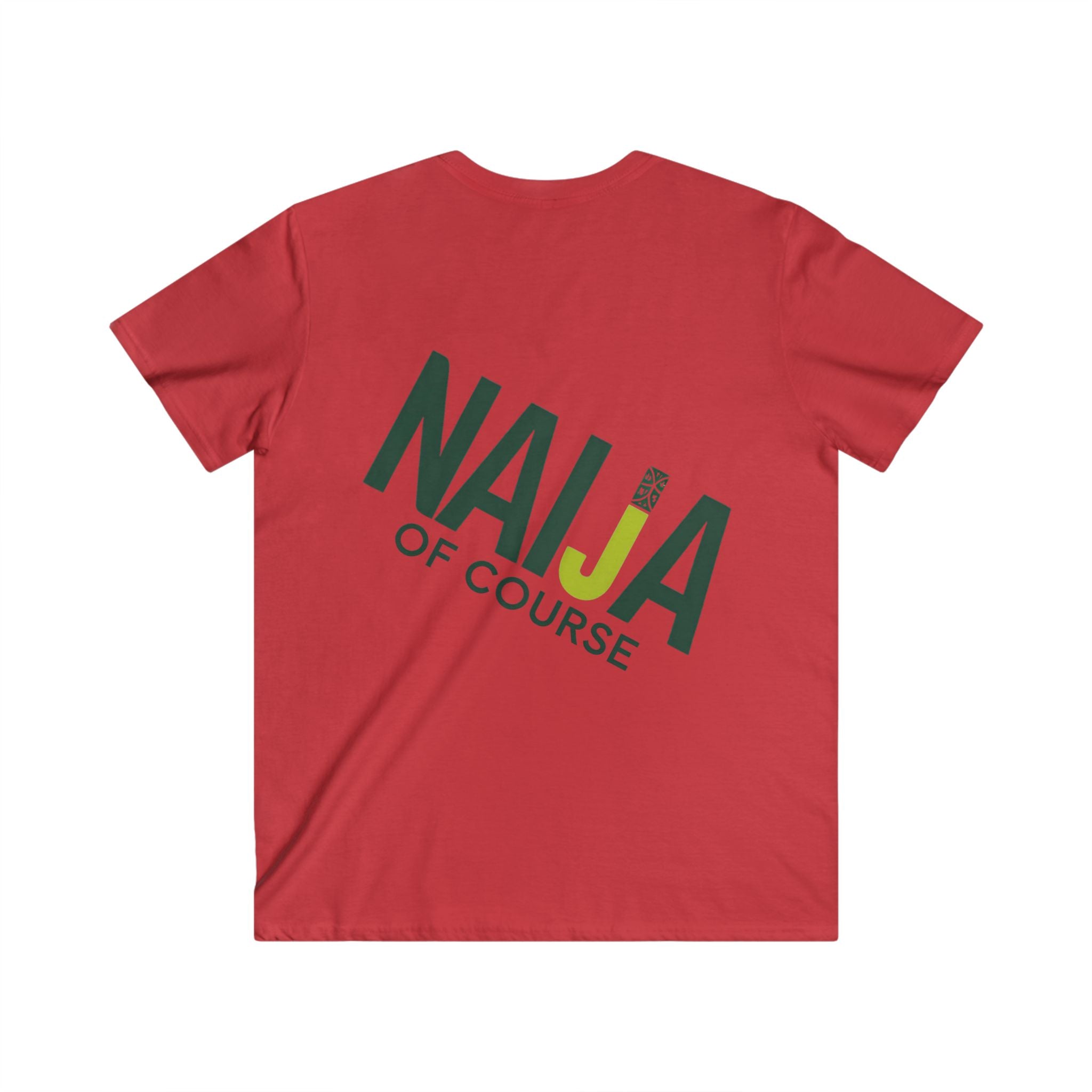 Up Nepa, Men's Fitted V-Neck Short Sleeve T-shirt