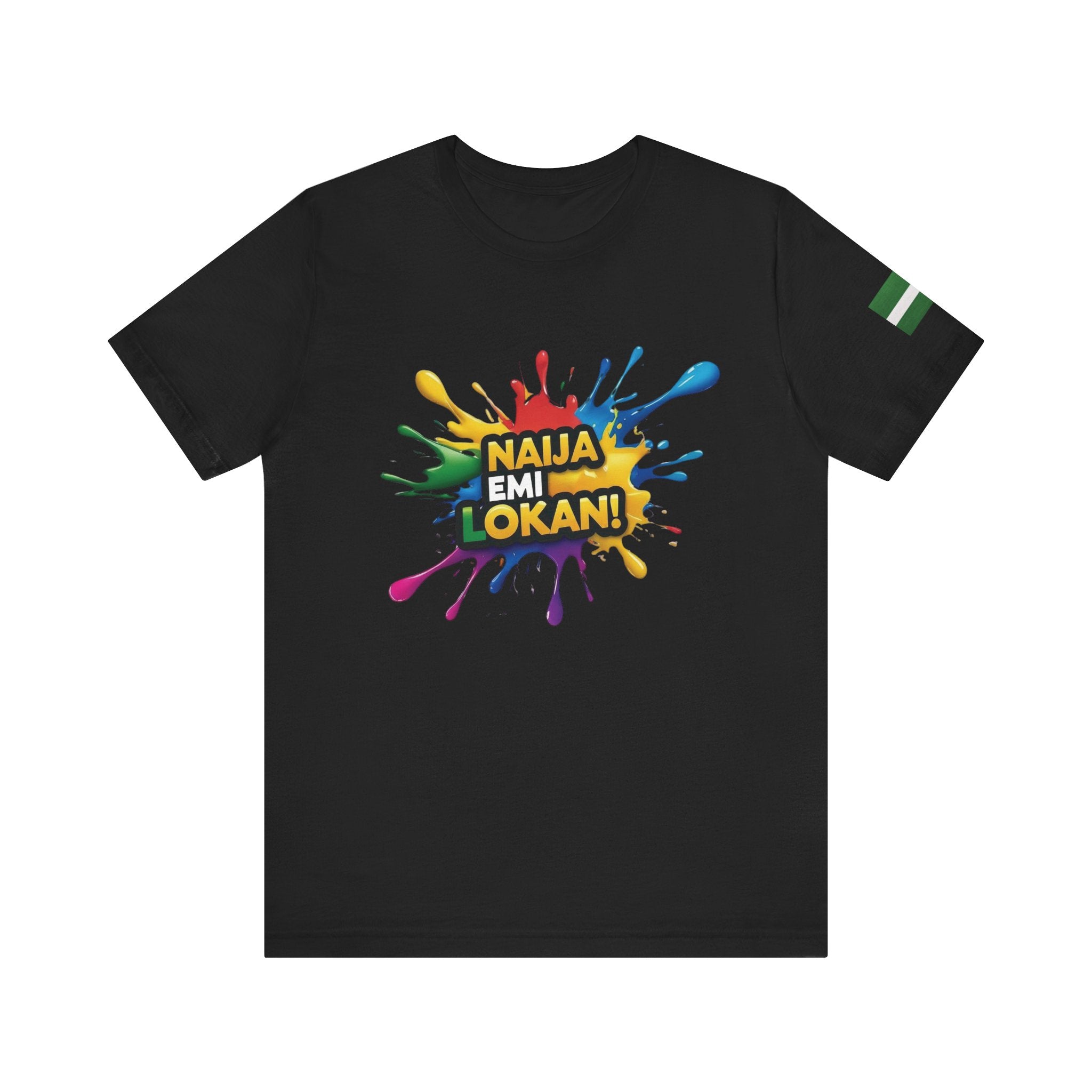 Naija, Emi Lokan,  'It's My Turn,' Black Unisex T-shirt - Nigerian streetwear fashion from Naija Of Course