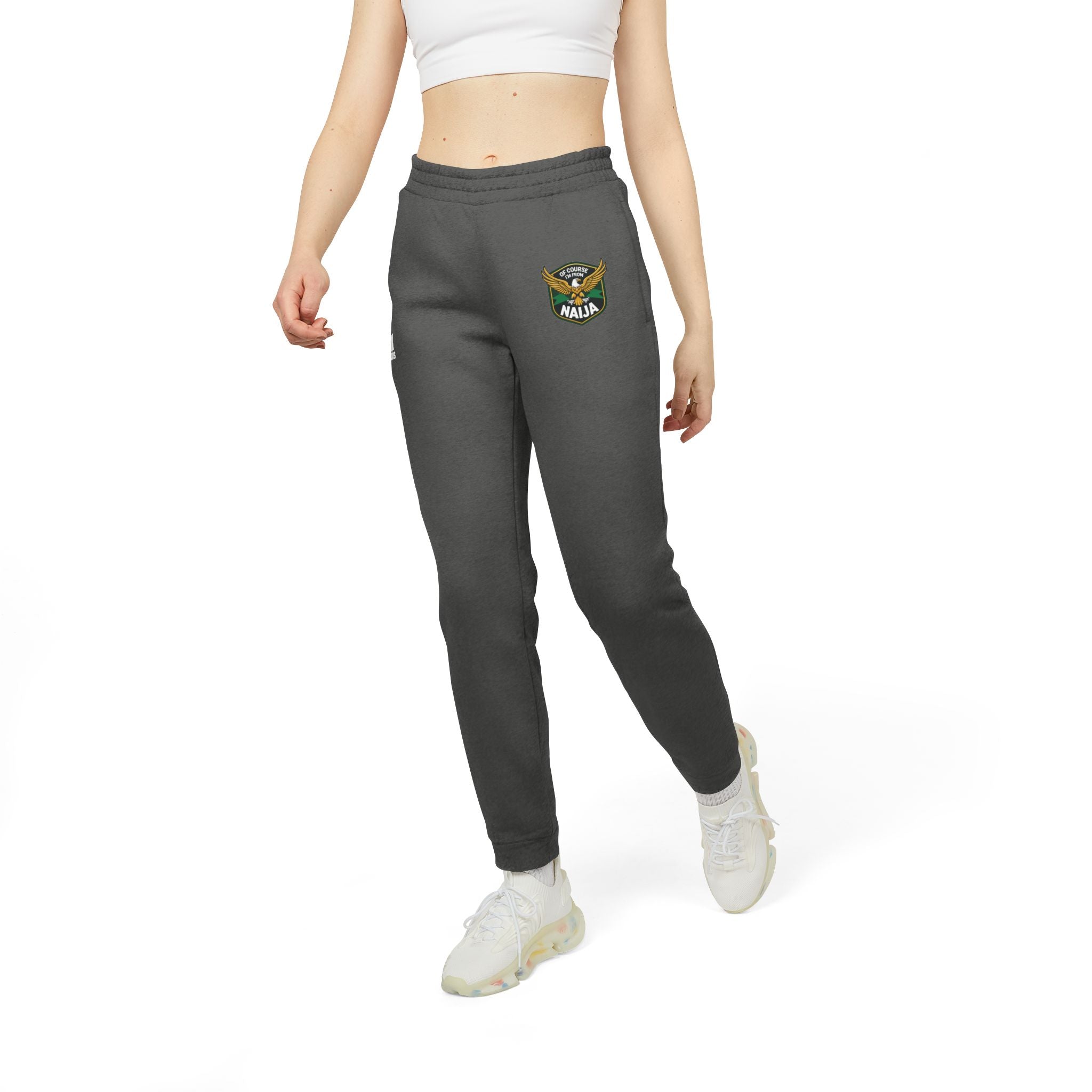 Of Course I'm from Naija motif, Adidas Unisex Joggers