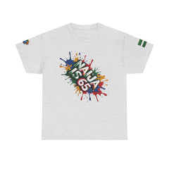 Naija, is 65, INDEPENDENCE DAY Unisex Grey Cotton T-shirt- Nigerian streetwear fashion from Naija Of Course
