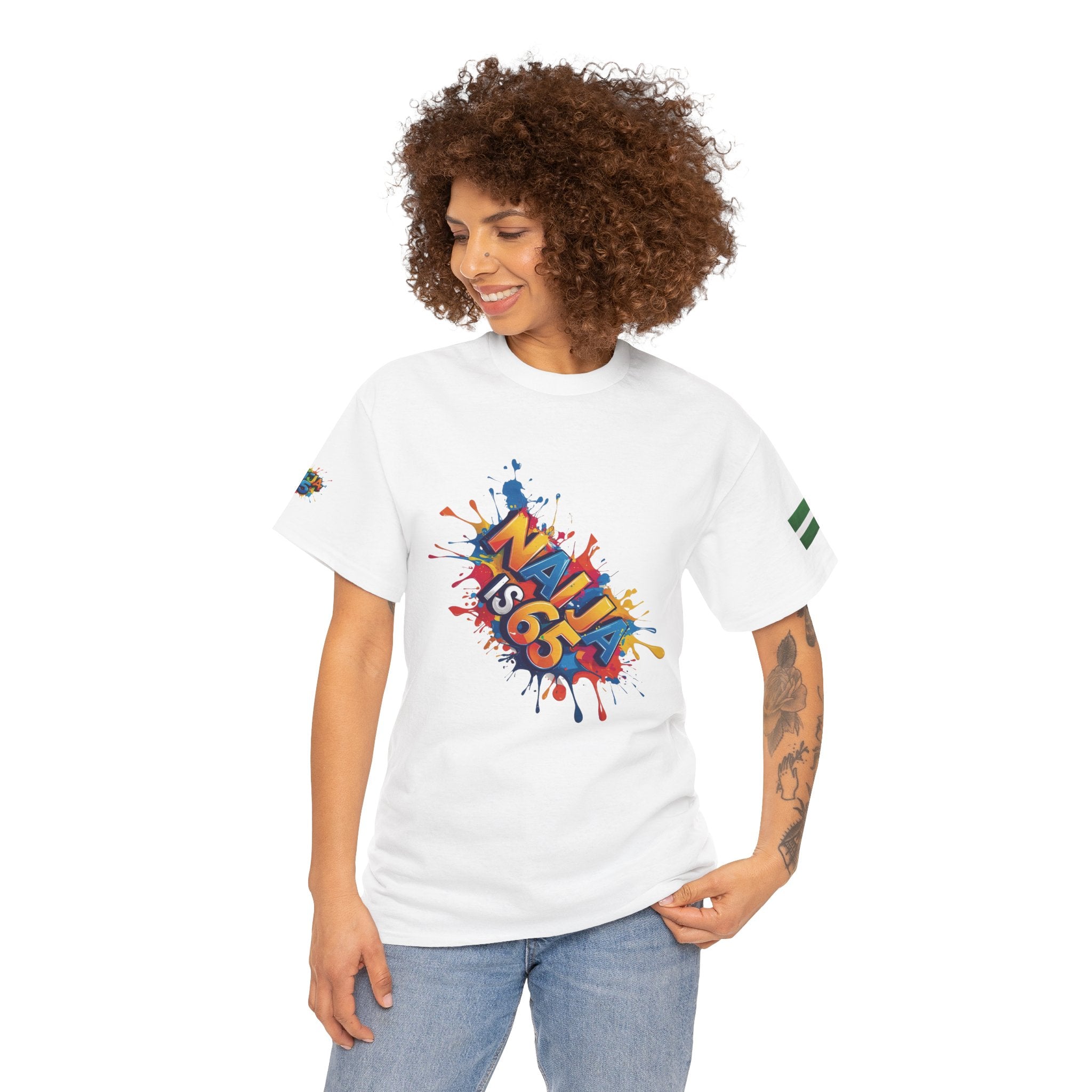 Naija is 65, INDEPENDENCE, Unisex, Cotton T-shirt