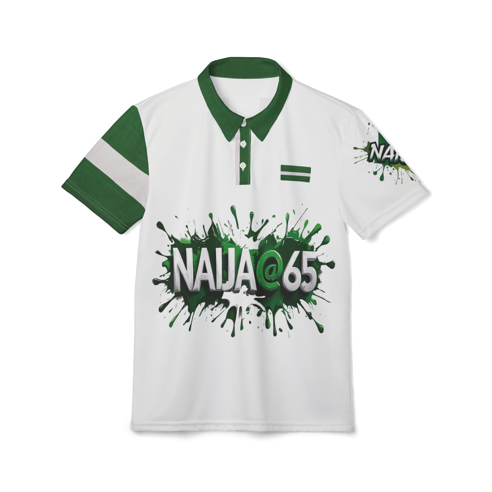 Naija, At 65 Independence Day Unisex Polo Shirt