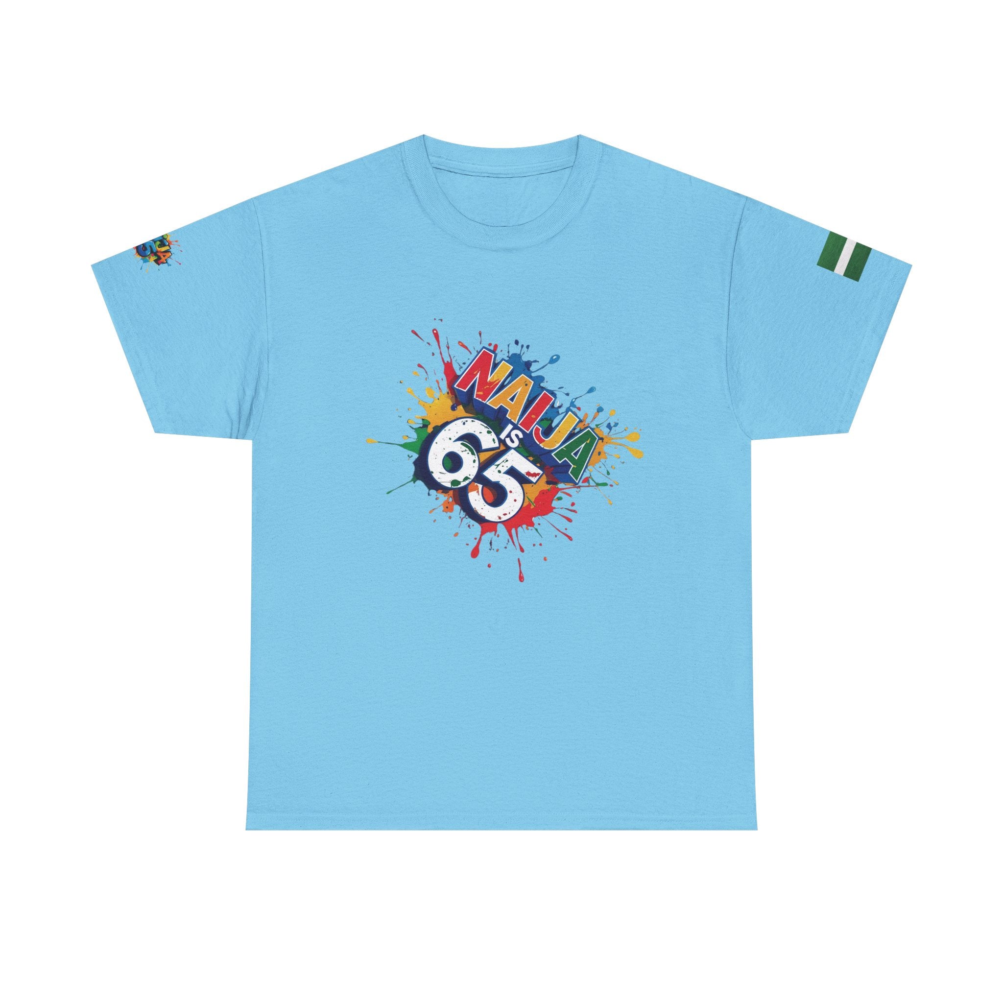 Naija is 65, INDEPENDENCE CELEBRATION  - Unisex Cotton T-shirt