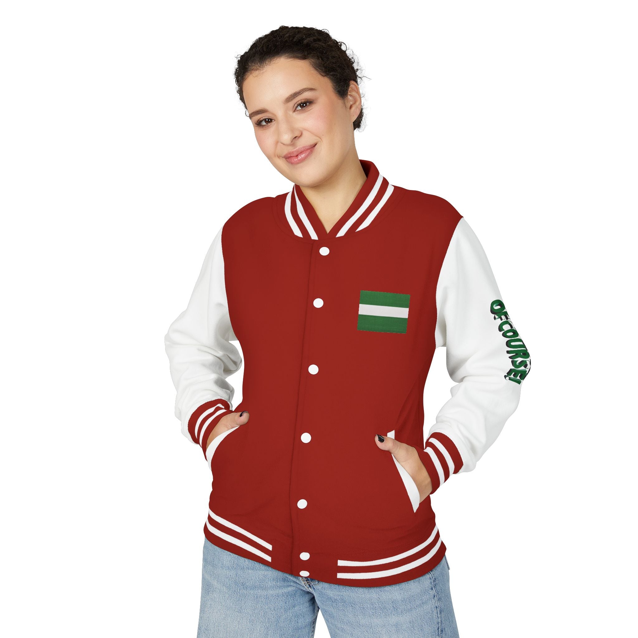 Naija of Course, Unisex Letterman Jacket