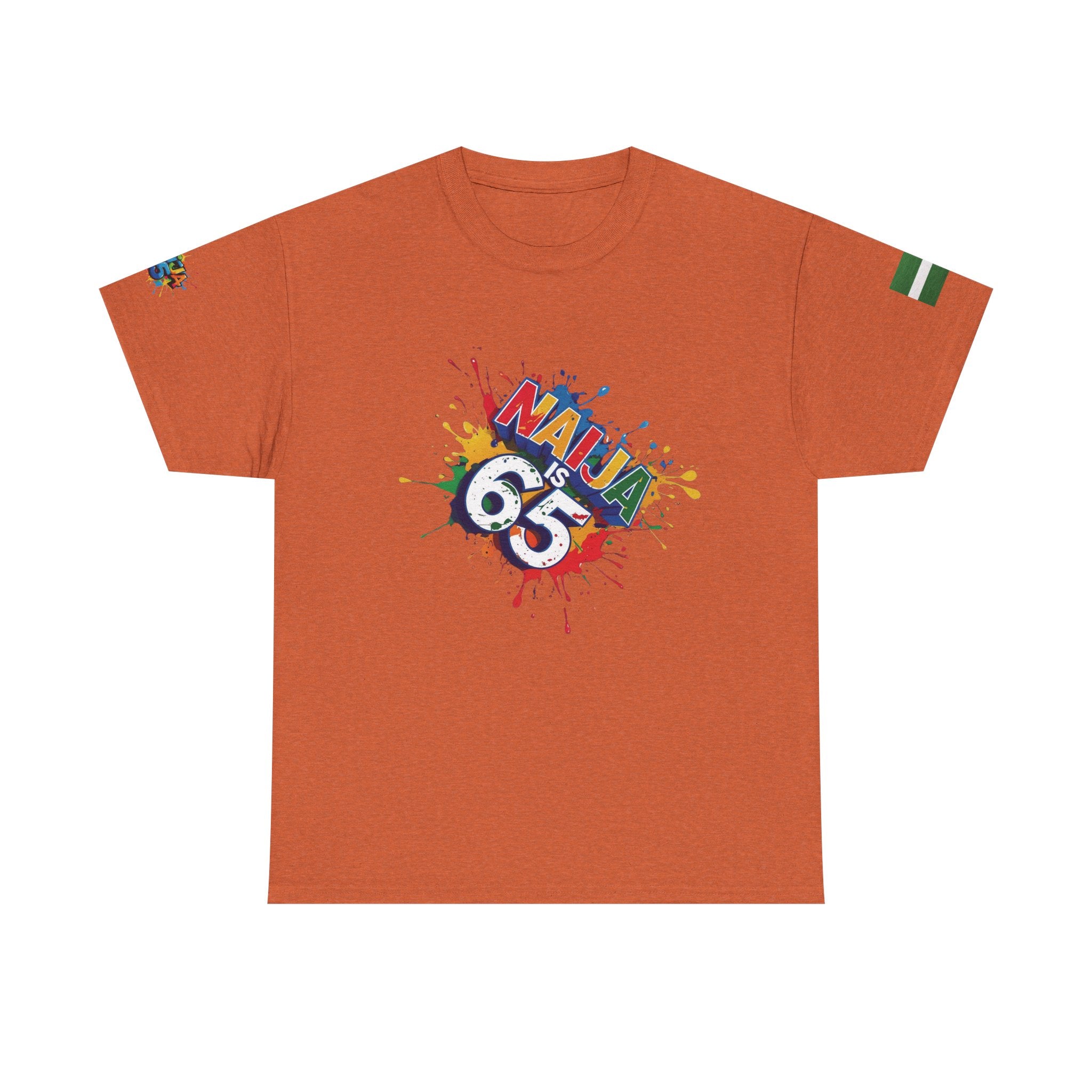 Naija is 65, INDEPENDENCE CELEBRATION  - Unisex Cotton T-shirt
