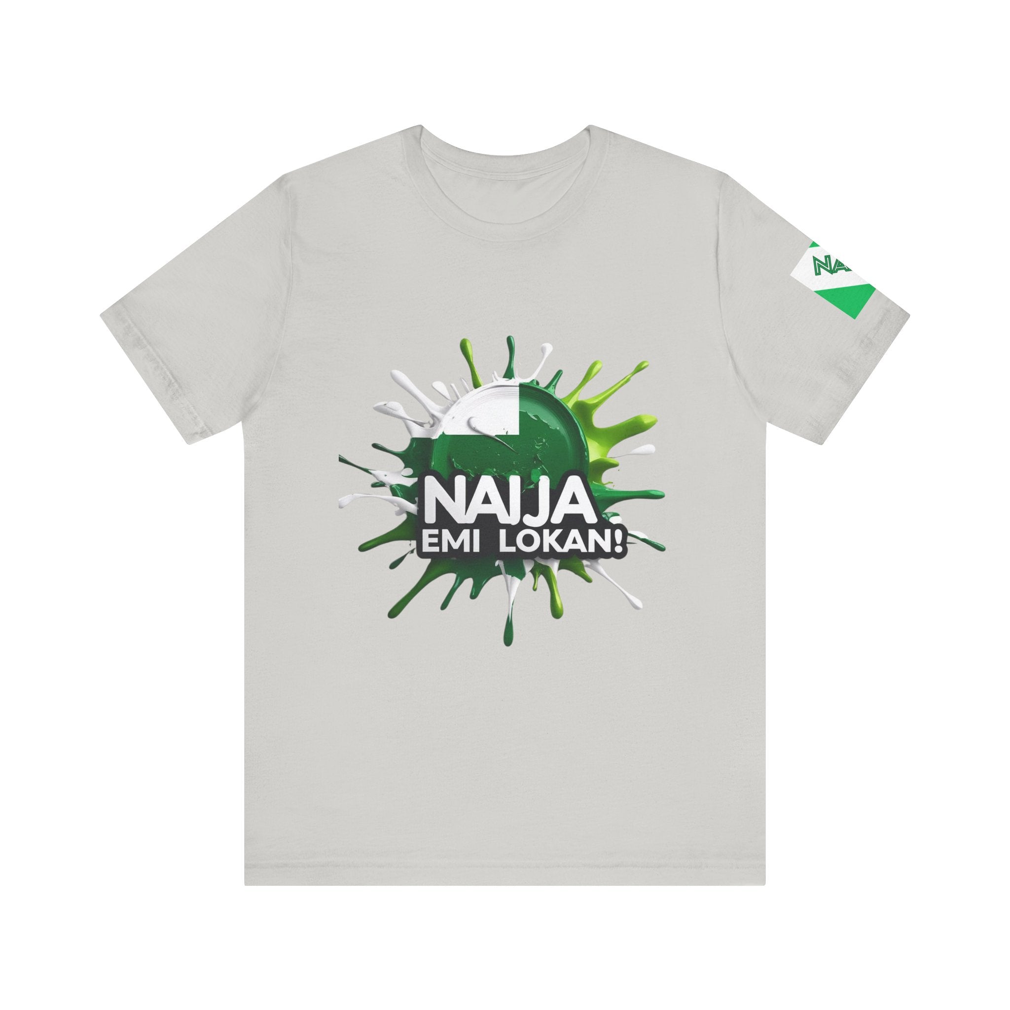 NAIJA EMI LOKAN, Casual Wear, Cotton Unisex T-shirt - Naija Of Course Fashion, Grey T-shirt