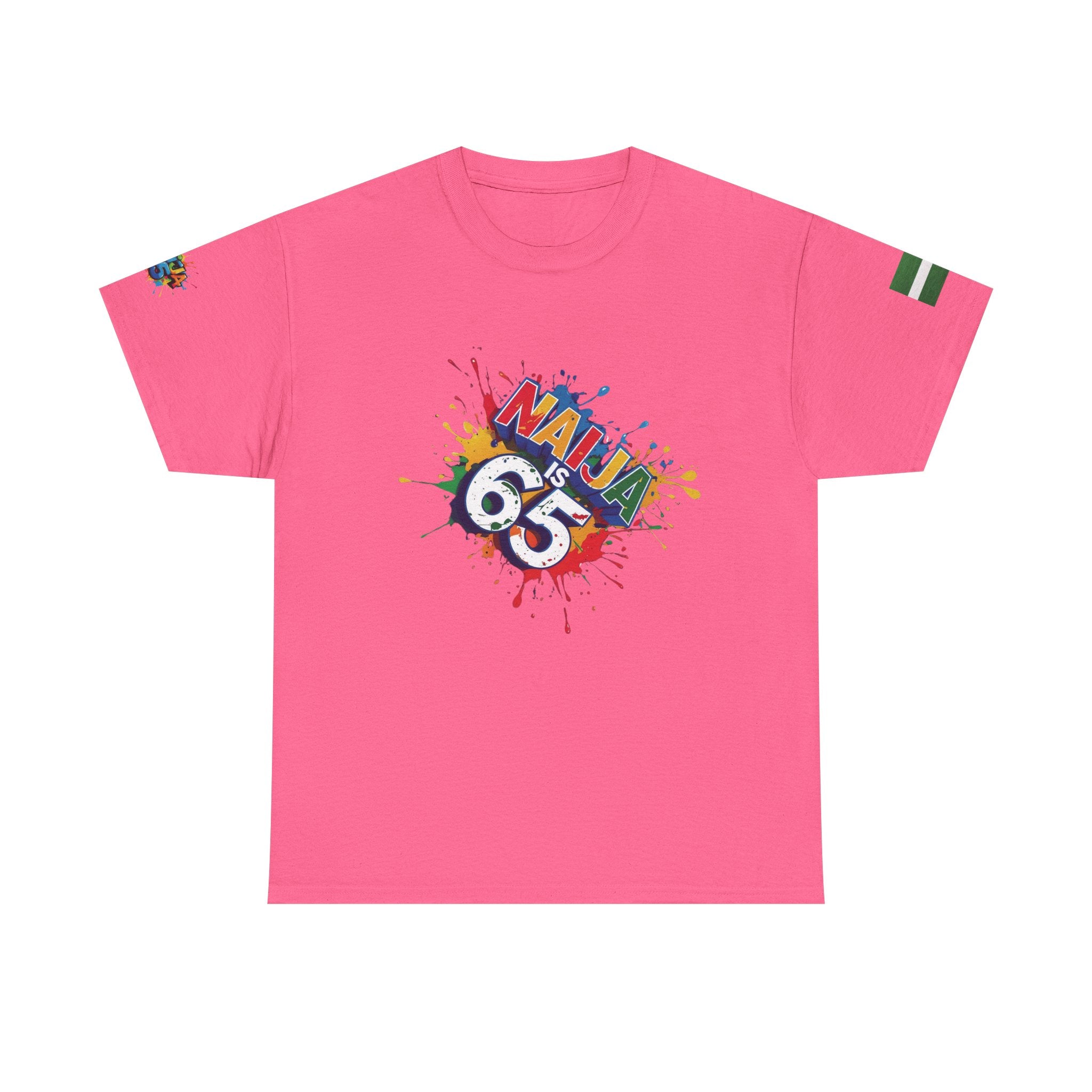 Naija is 65, INDEPENDENCE CELEBRATION  - Unisex Cotton T-shirt