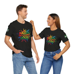 Naija Of Course 2026 T-shirt, Unisex - Black- Male and Female models Nigerian streetwear fashion from Naija Of Course