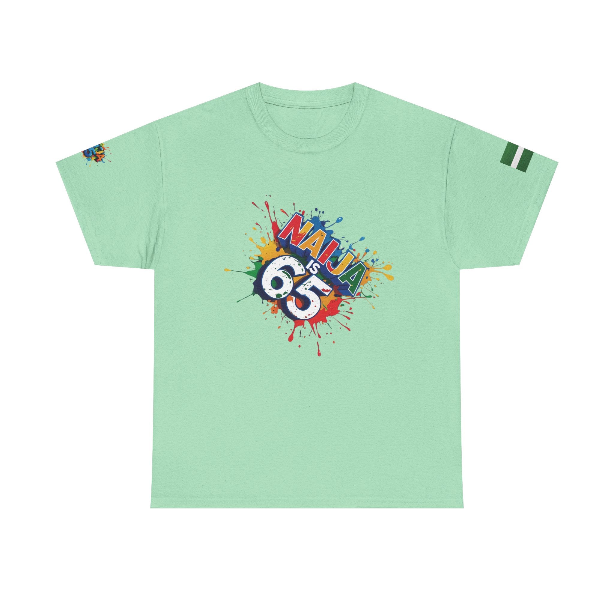 Naija is 65, INDEPENDENCE CELEBRATION  - Unisex Cotton T-shirt