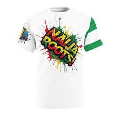 Naija Roots Unisex White Stitching, T-shirt - Naija Of Course streetwear fashion