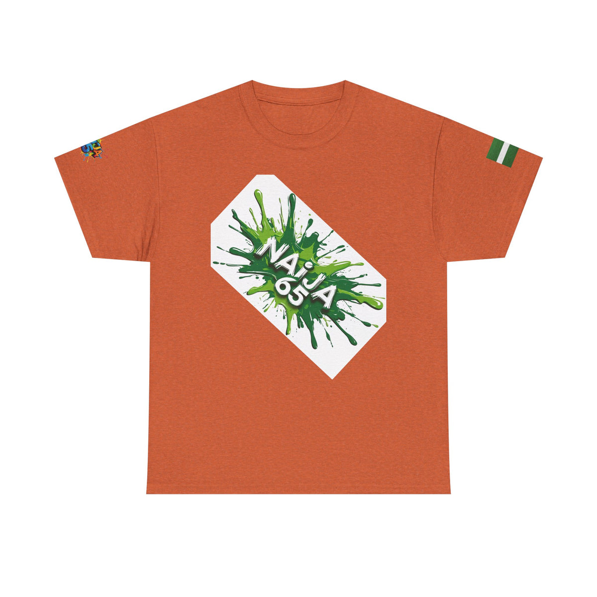Naija 65, - Unisex Cotton T-shirt - Naija Of Course Fashion, Orange T-shirt